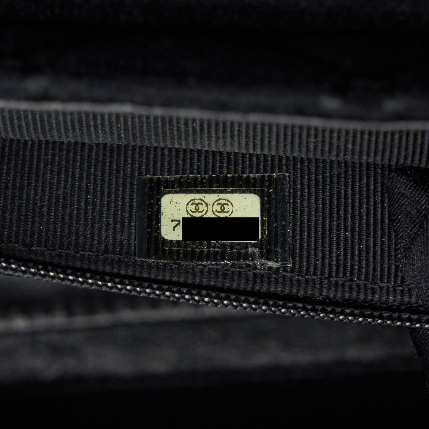 Chanel  Shoulder Bag fabric Black  With An Extra Bag Charm