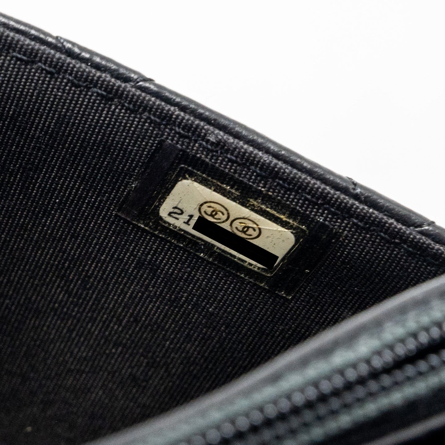 Chanel Boy Wallet on Chain lambskin black