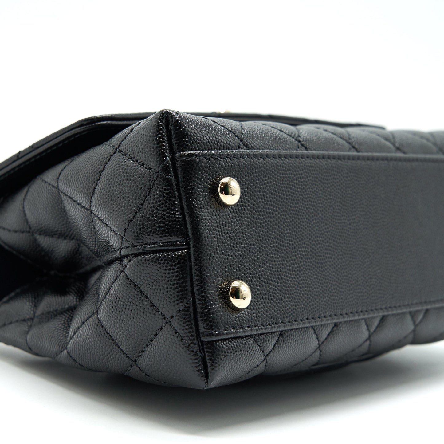 Chanel 21K Small (old mini) 24cm Cocohandle Black Caviar L