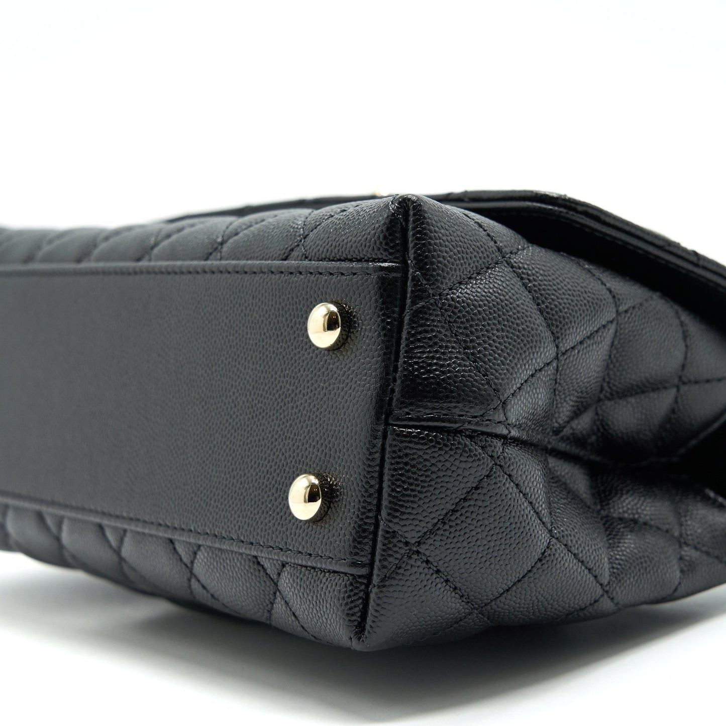 Chanel 21K Small (old mini) 24cm Cocohandle Black Caviar L