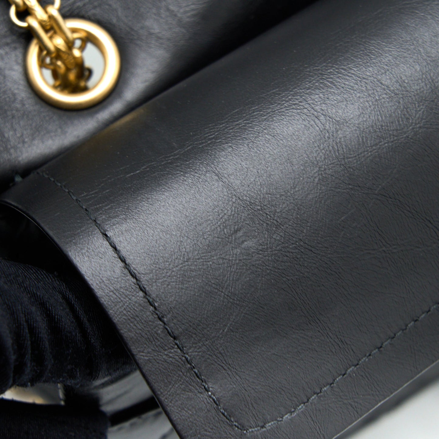 Chanel Small 2.55 225 Reissue Flap Bag Aged Calfskin Black Brushed