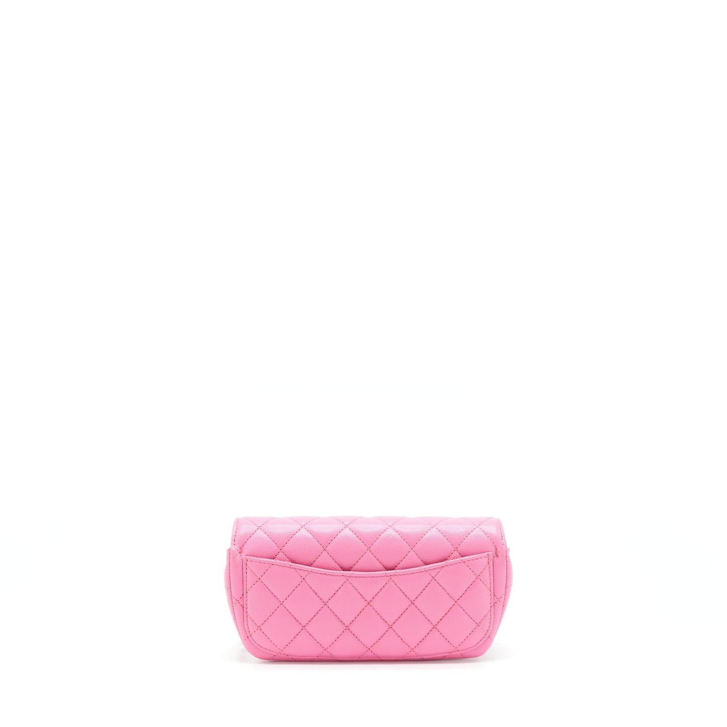 Chanel Glasses Case Flap Bag With Chain Caviar Pink L