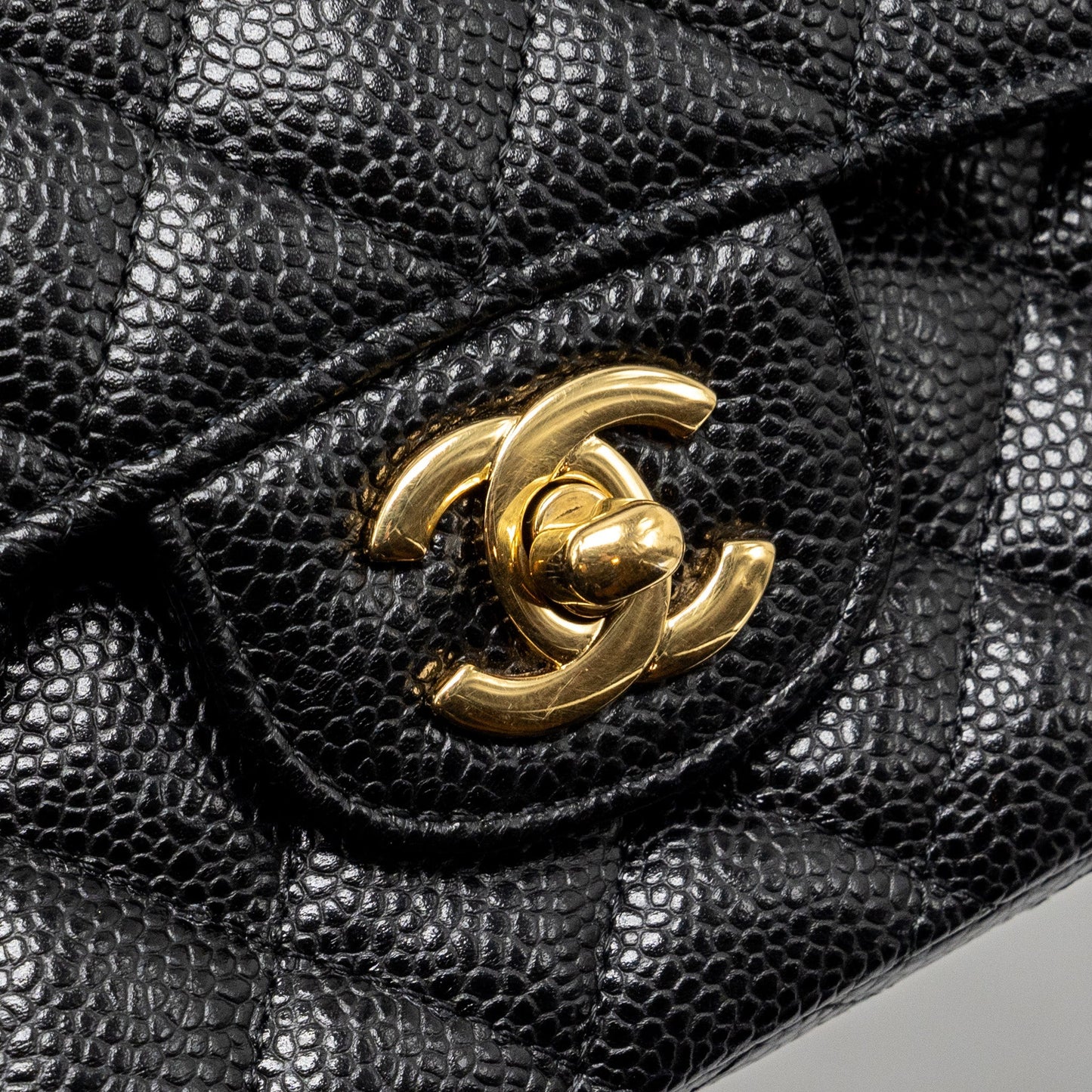 Chanel Medium Classic double flap bag caviar black