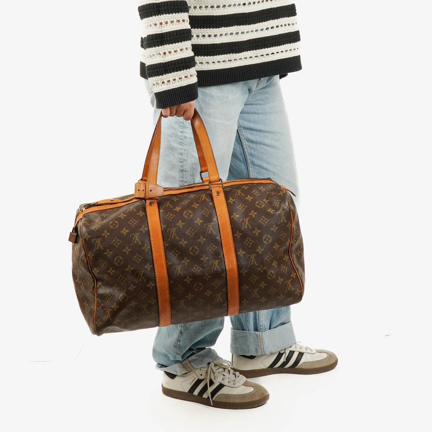 Louis Vuitton Sac Souple 45 Monogram Canvas Travel Bag