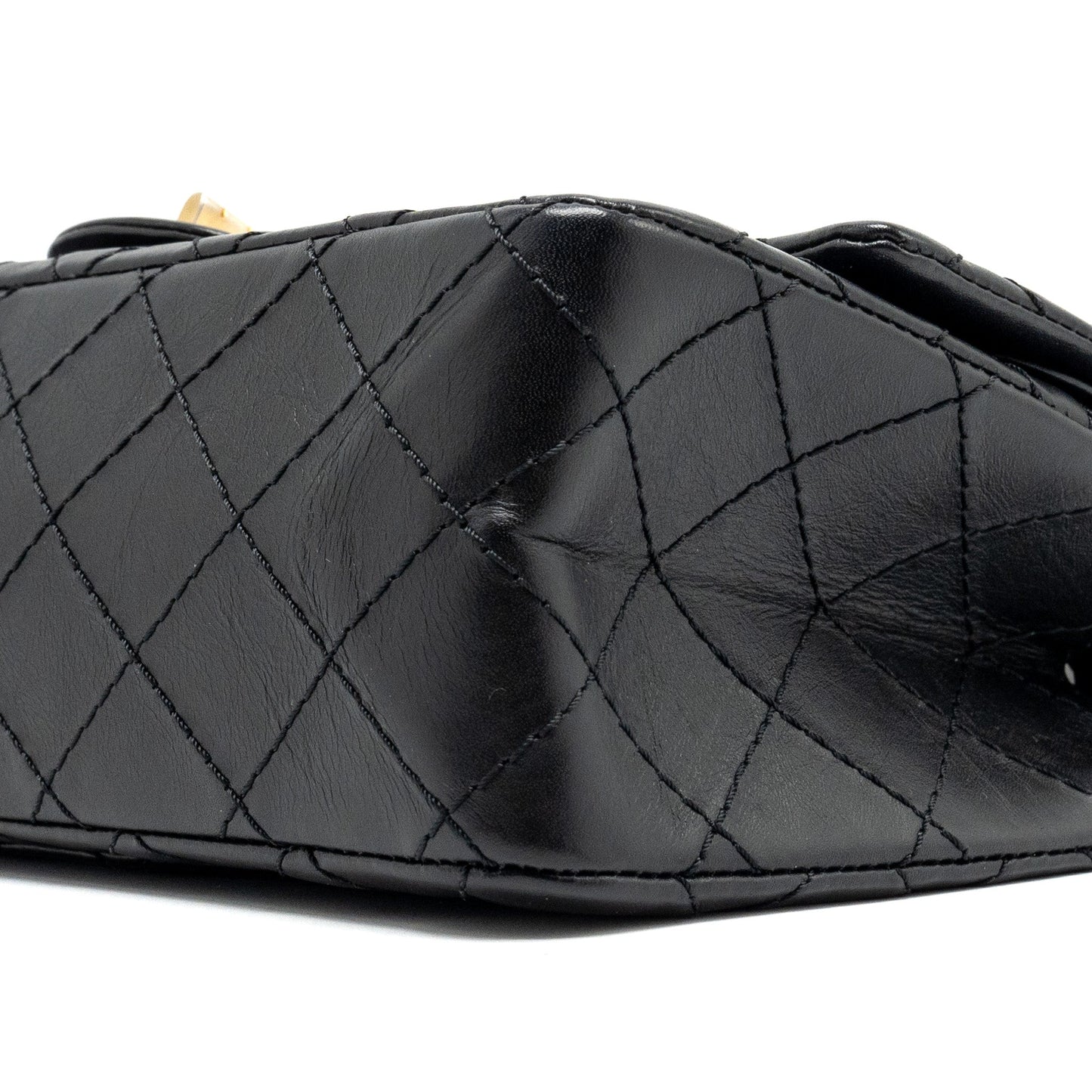 Chanel Small 2.55 reissue double flap bag aged calfskin black