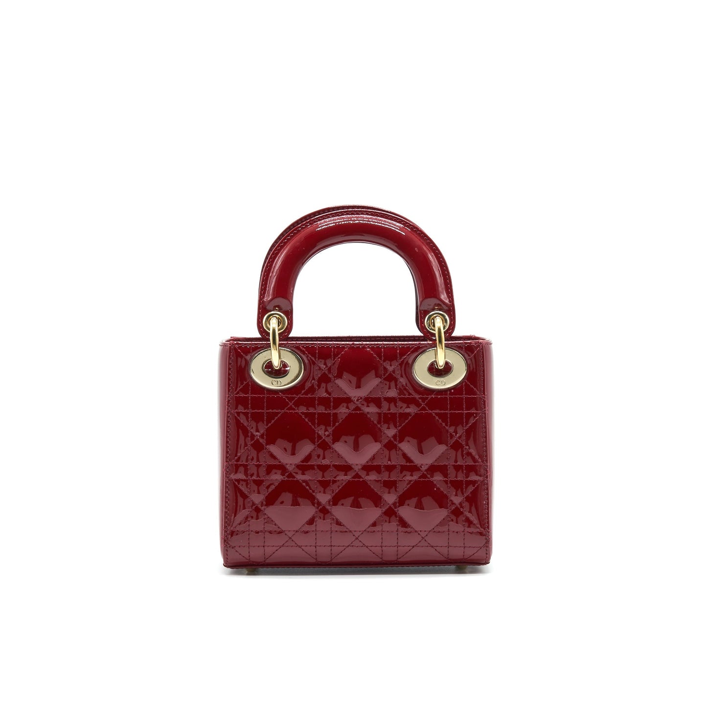 Dior Mini Lady Dior Patent leather Red with