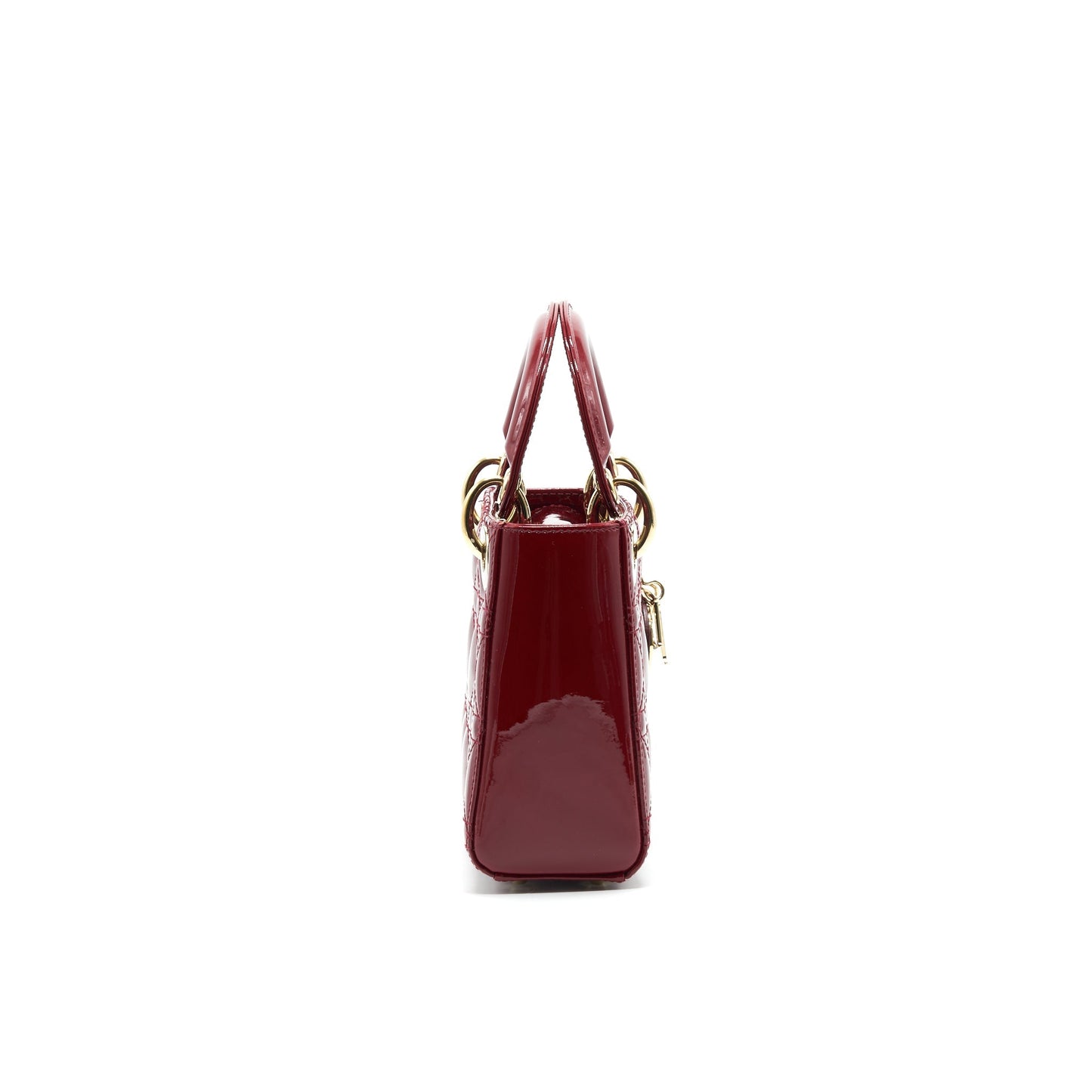 Dior Mini Lady Dior Patent leather Red with