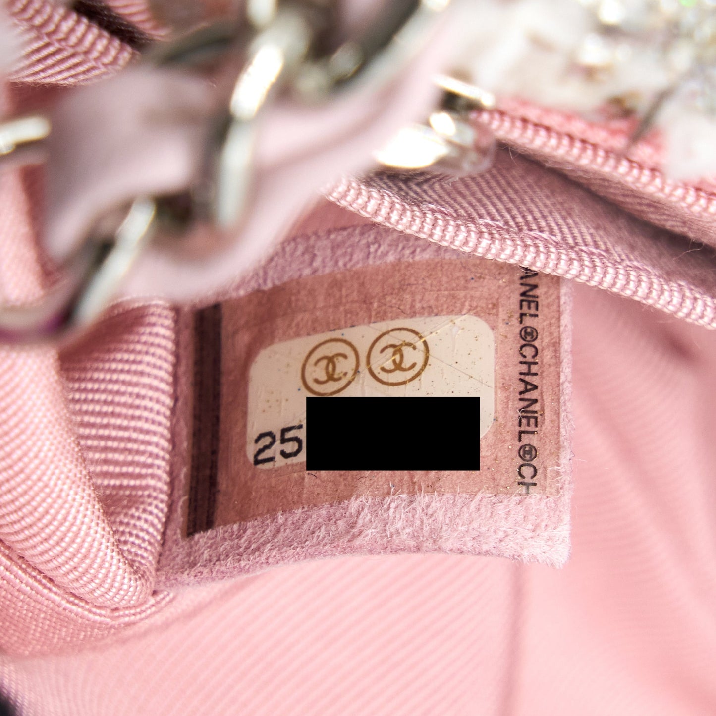 Chanel Seasonal Mini Rectangular Flap Bag Tweed Pink/Multicolour