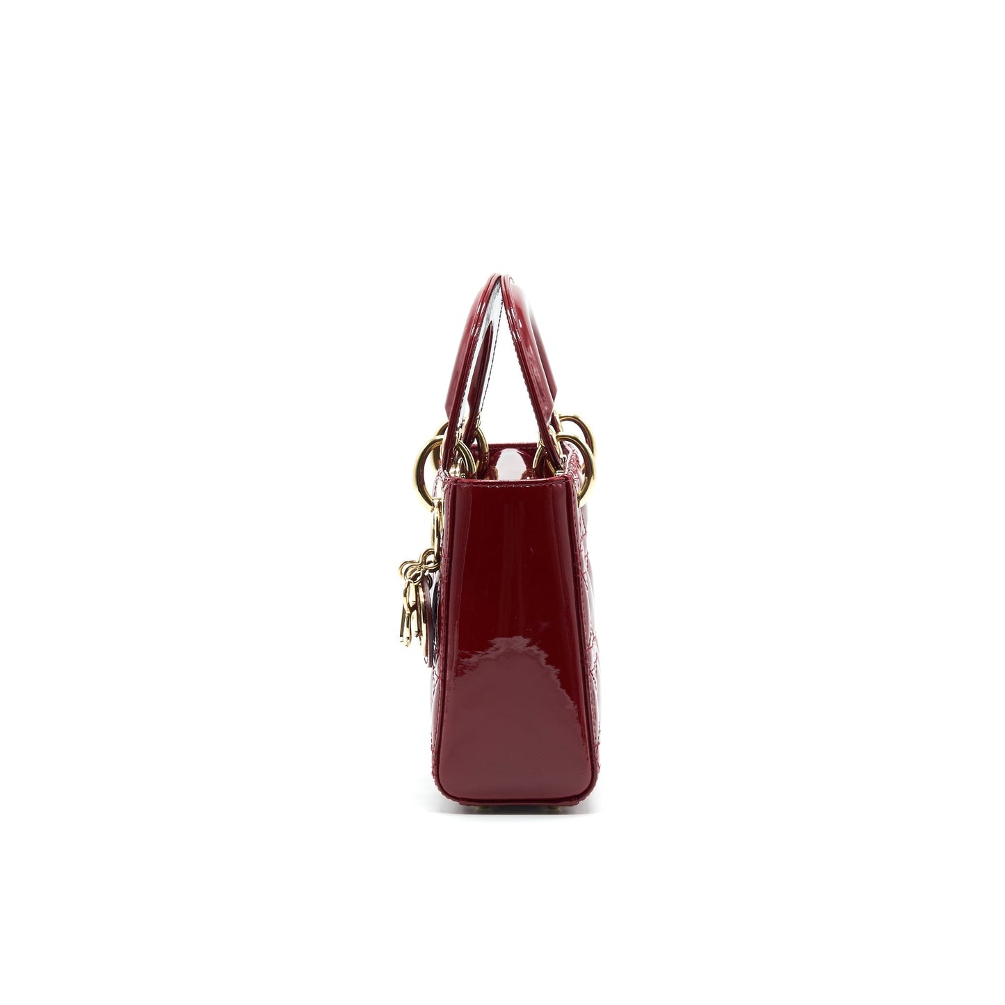 Dior Mini Lady Dior Patent leather Red with