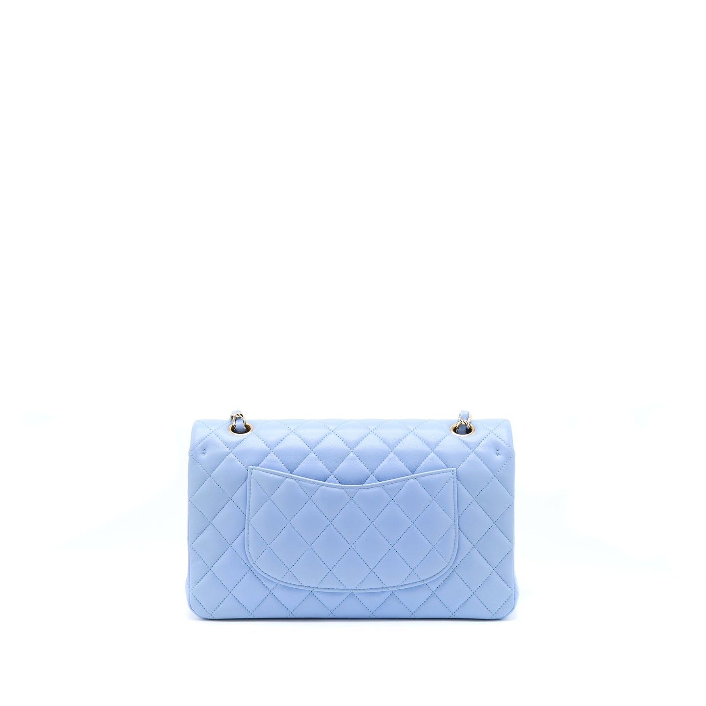 Chanel Classic Flap Bag Lambskin NA104 Light Blue L