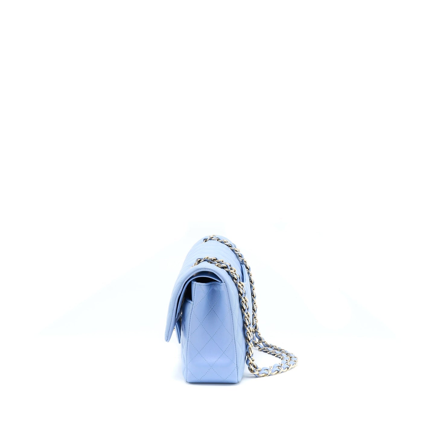 Chanel Classic Flap Bag Lambskin NA104 Light Blue L