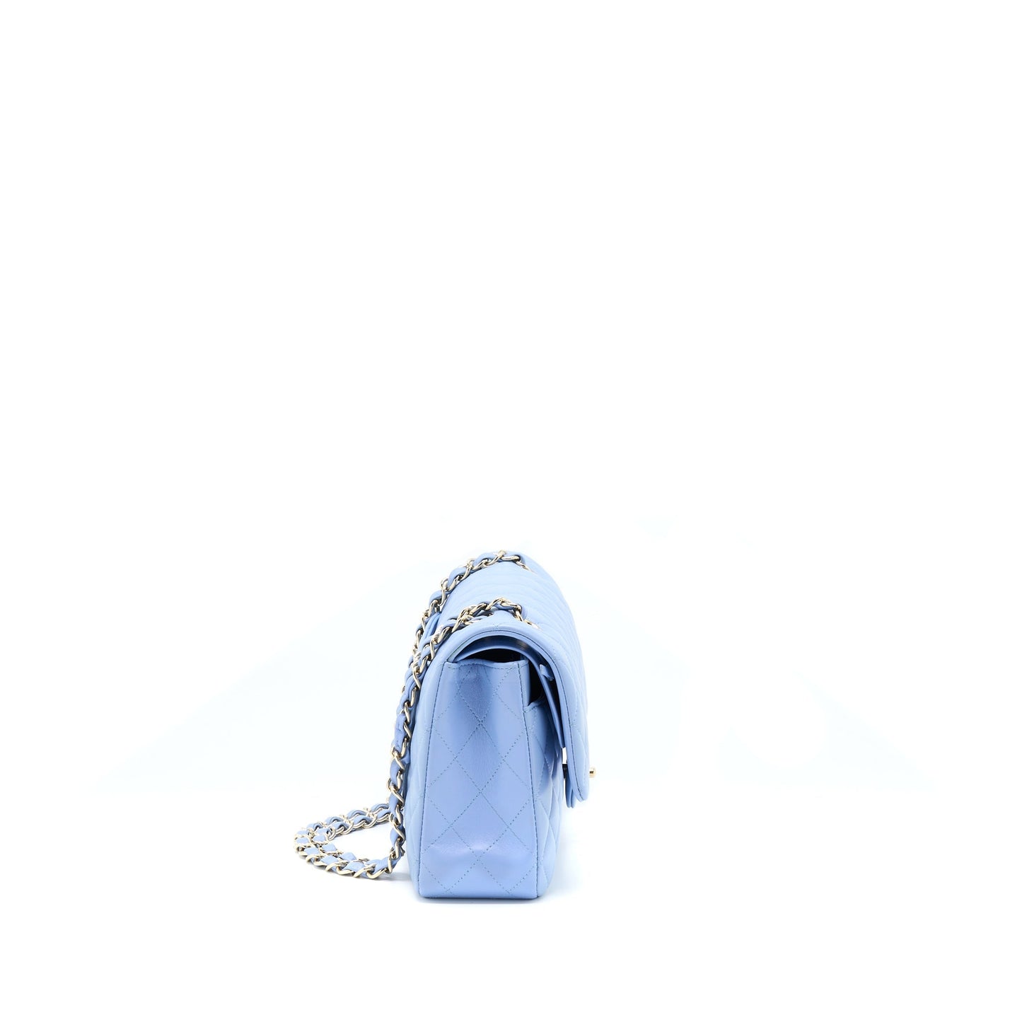 Chanel Classic Flap Bag Lambskin NA104 Light Blue L