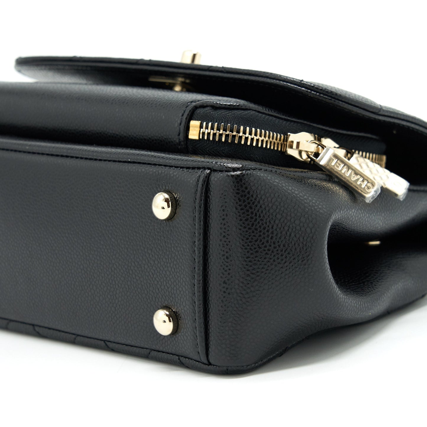 Chanel 22P Small Business Affinity Grained Calfskin Black L
