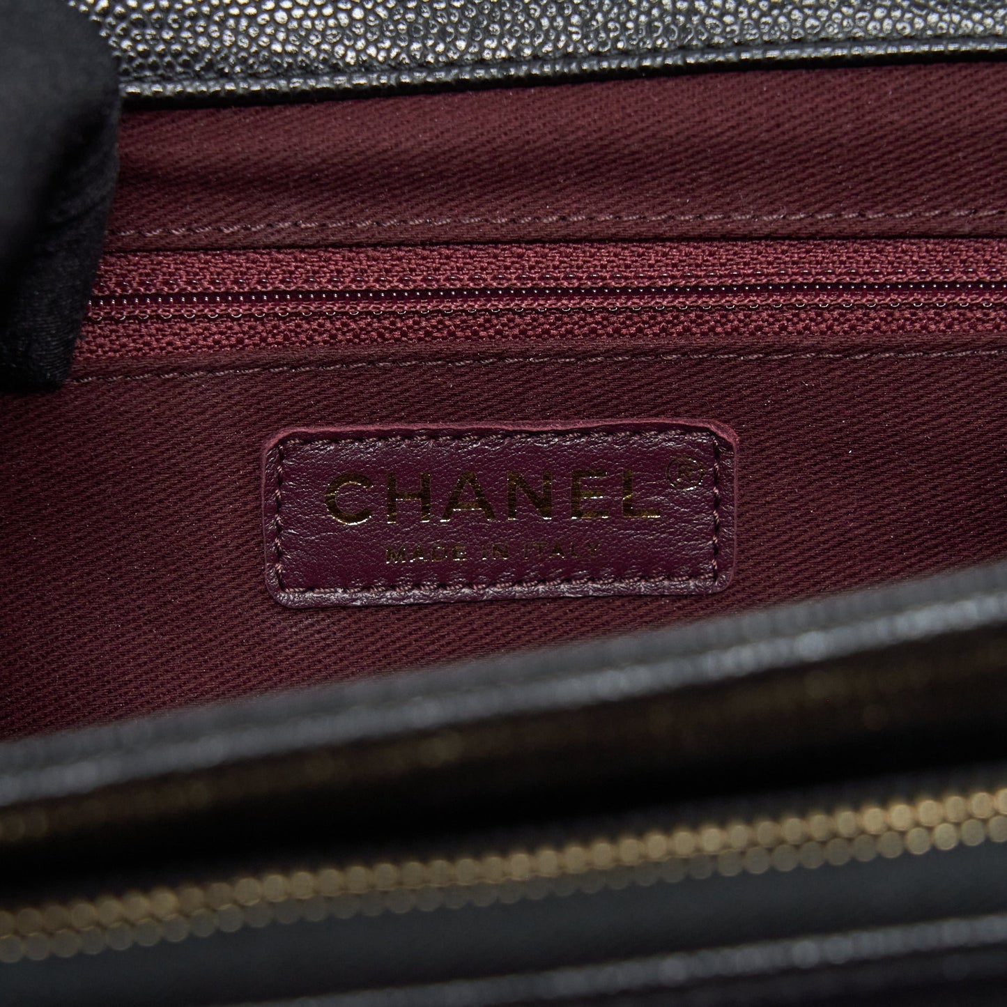 Chanel 22P Small Business Affinity Grained Calfskin Black L