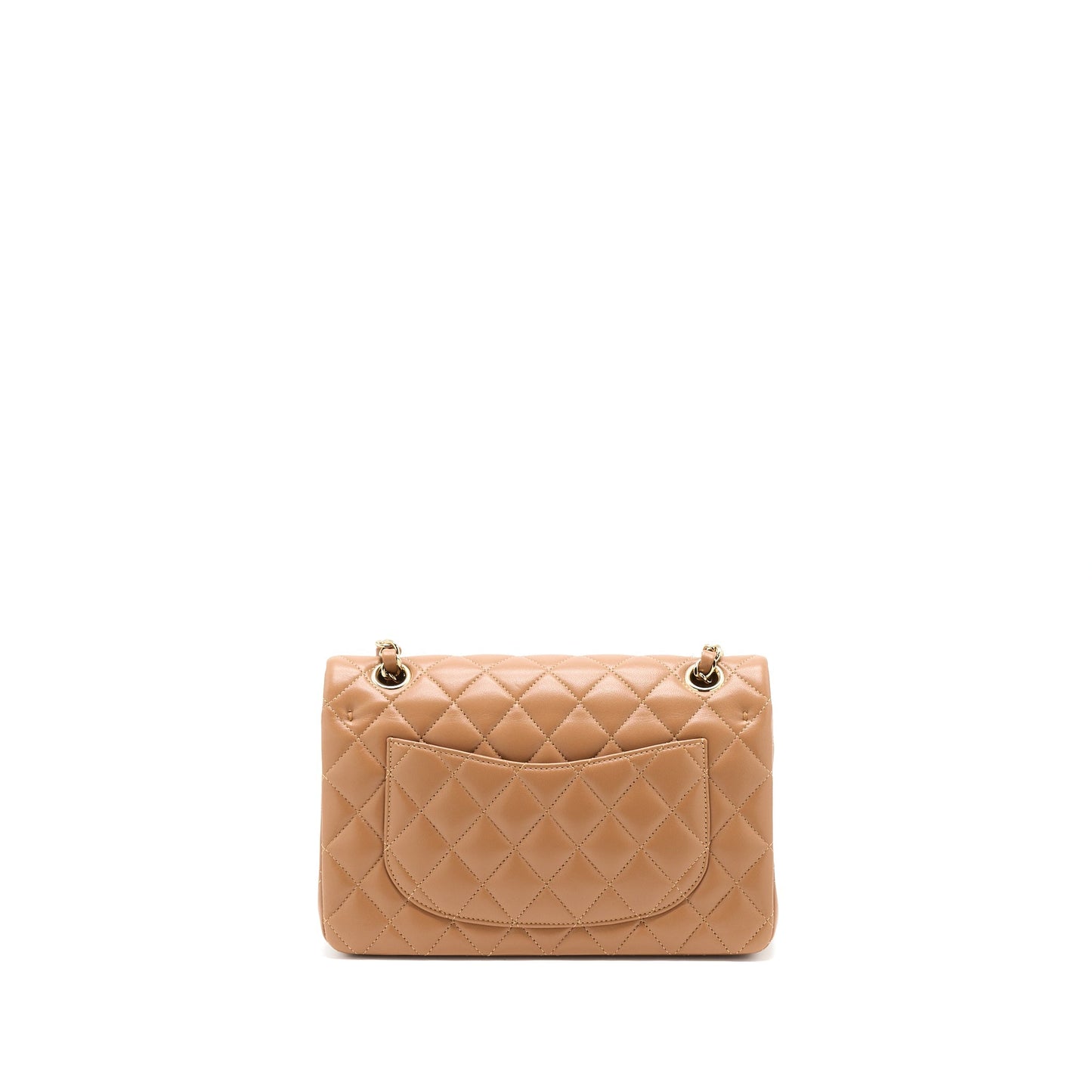 Chanel 22S Small Classic Flap Bag Lambskin Caramel L
