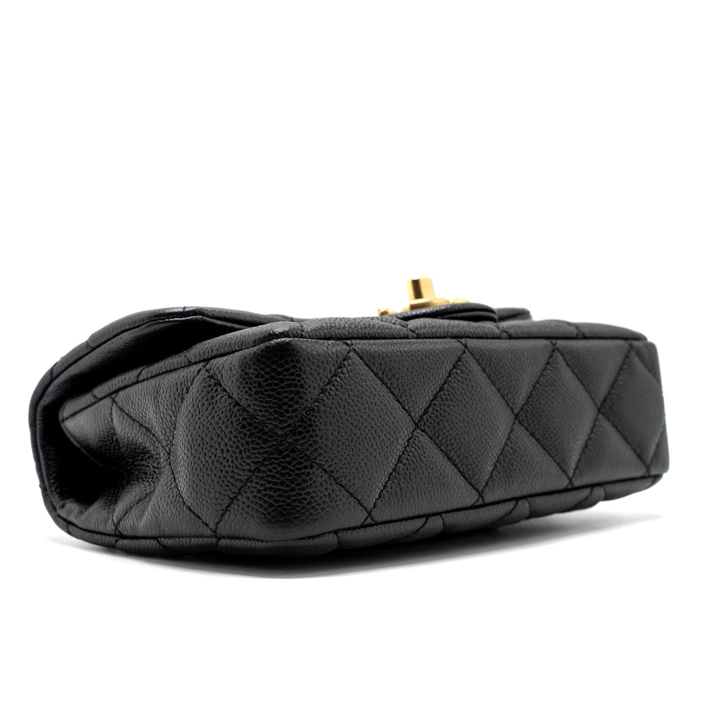 Chanel 23p Mini Coco Love Flap Bag Caviar Black (Microchip)