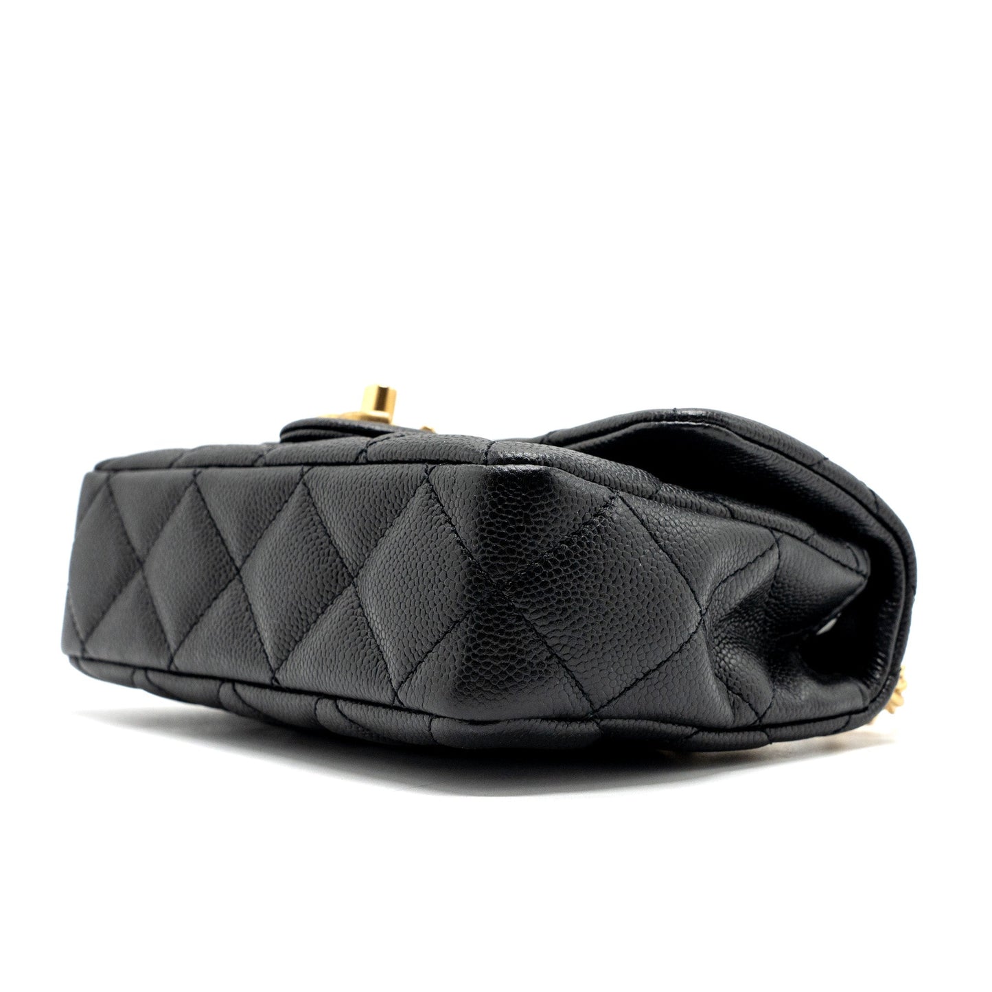 Chanel 23p Mini Coco Love Flap Bag Caviar Black (Microchip)