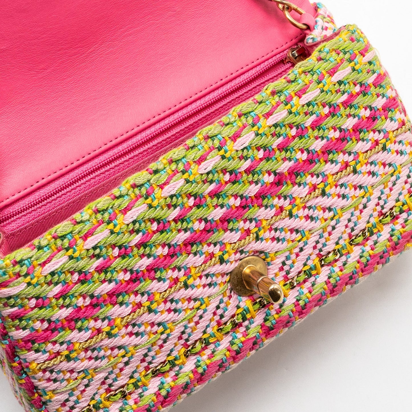 Chanel 21C Mini Rectangular Flap Bag Tweed Multicolour