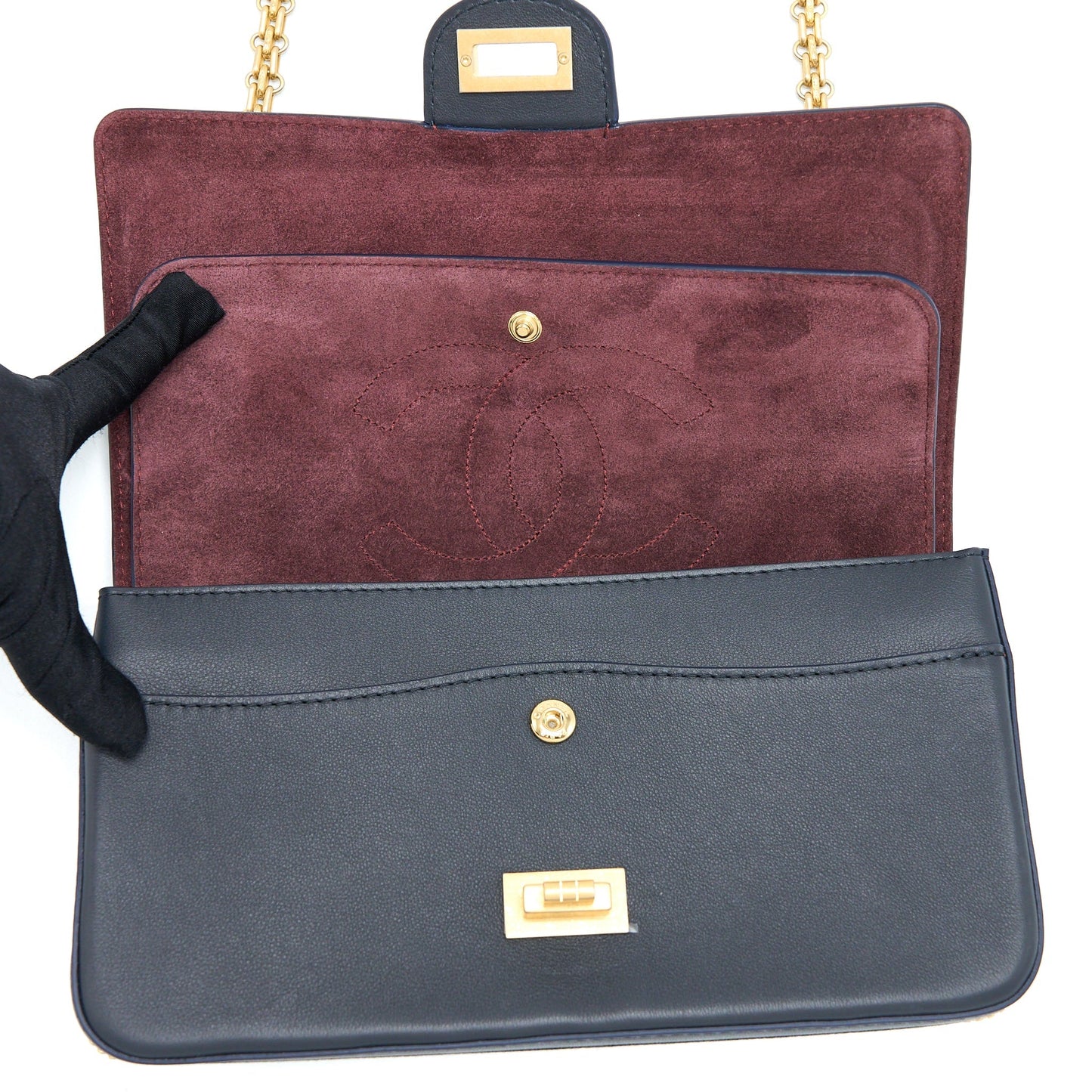 Chanel Reissue 2.55 226 Bag Limited Edition Black Brushed