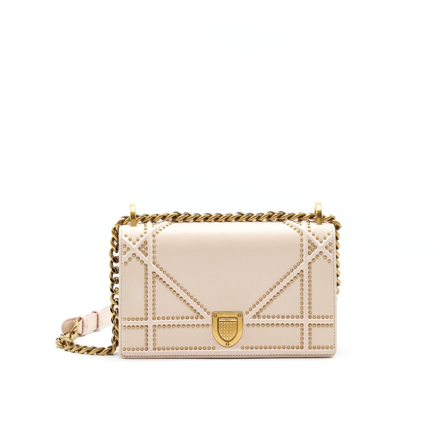 Dior Small Studded Diorama Beige with