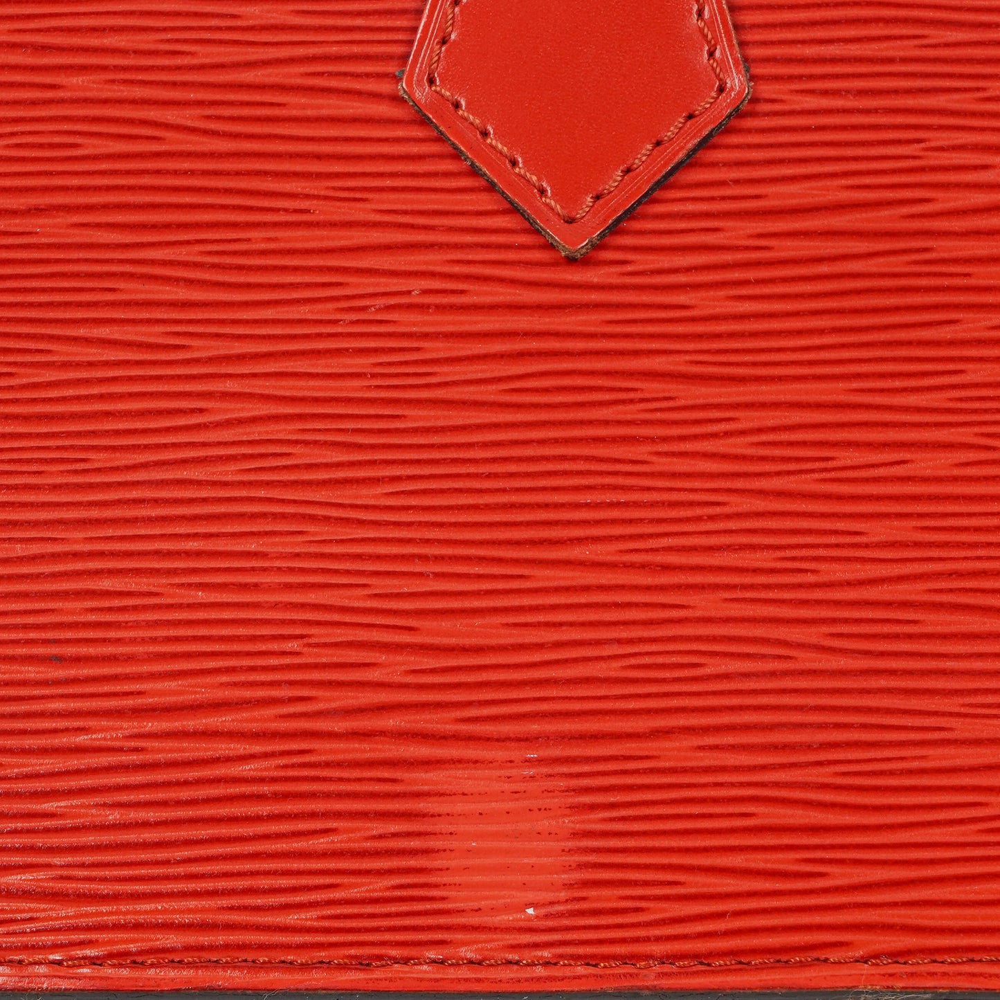 Louis Vuitton Triangle Red EPI Leather Handbag