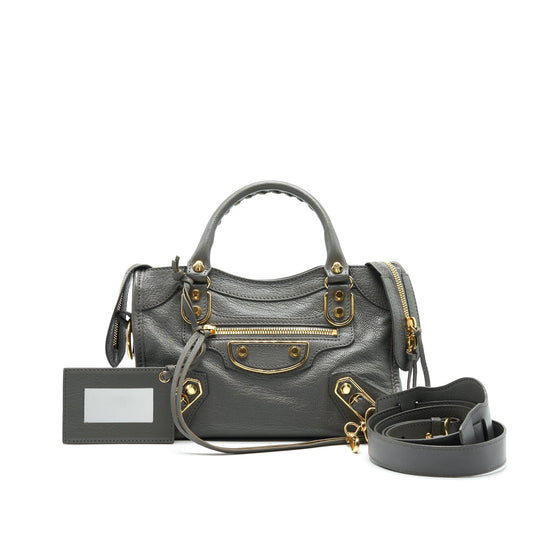 Balenciaga Mini City Purse Grey with