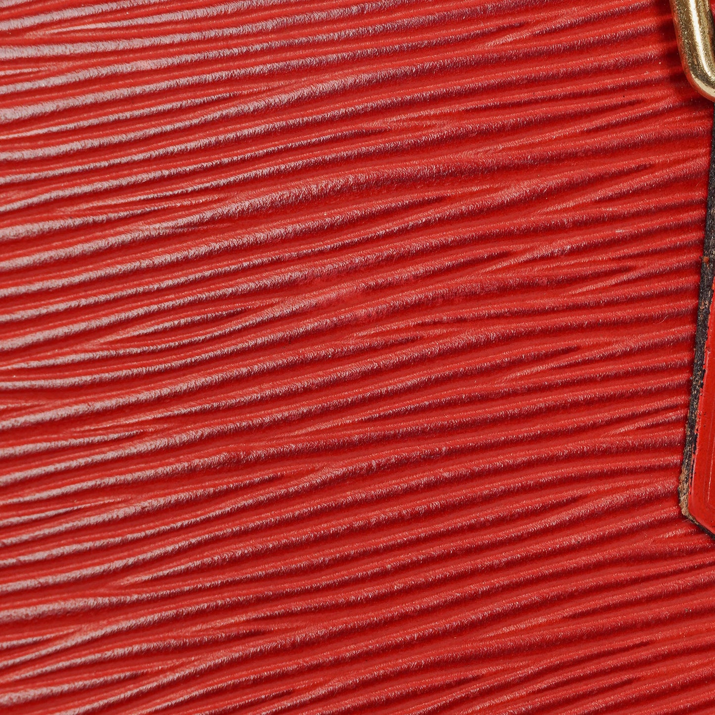 Louis Vuitton Triangle Red EPI Leather Handbag