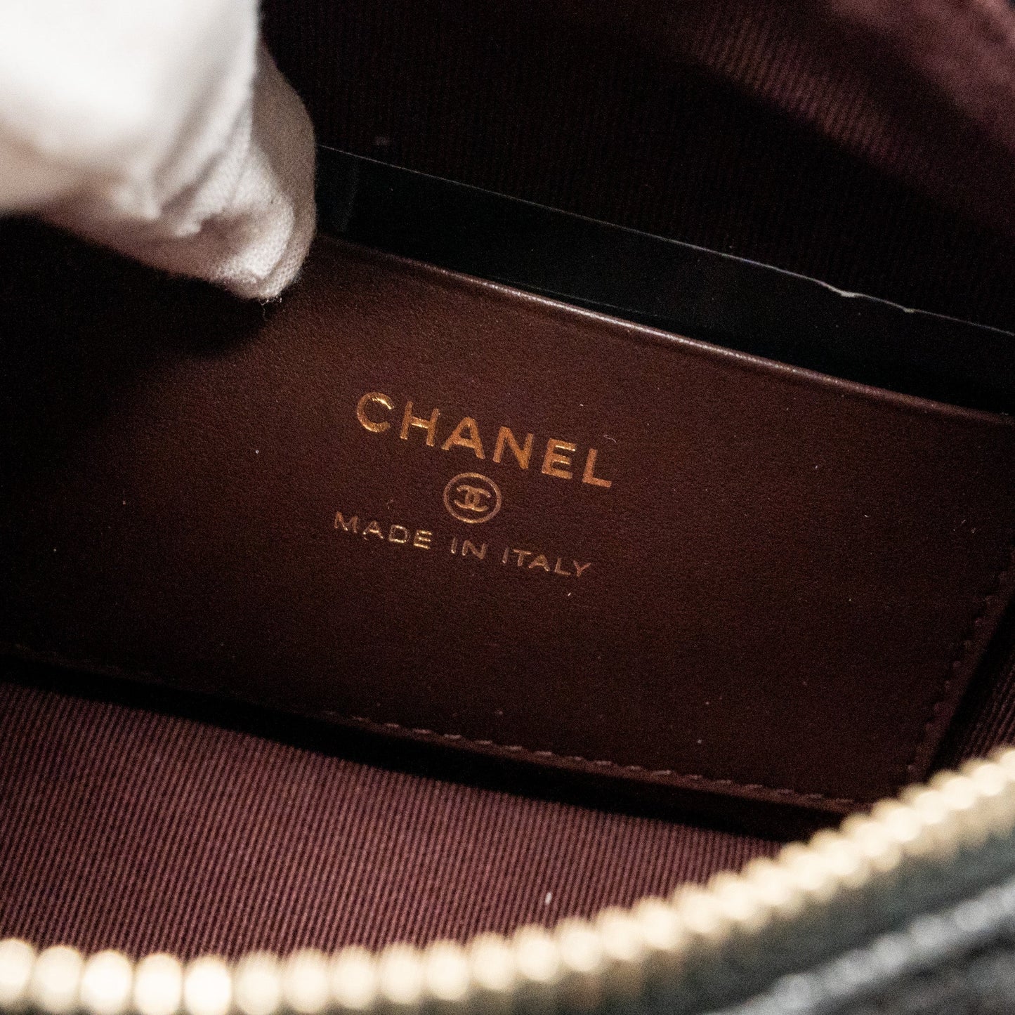 Chanel Quilted Hobo Bag Caviar Black  (Microchip)