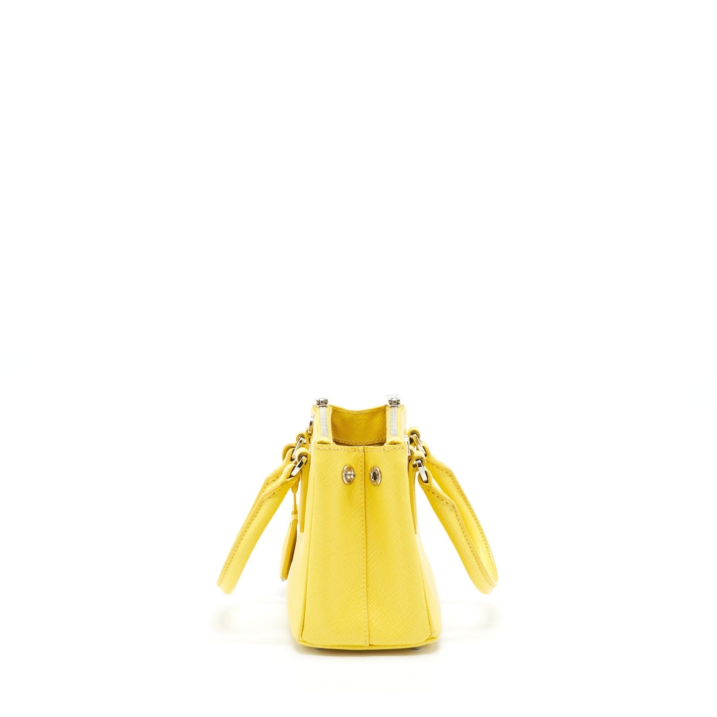 Prada Galleria Mini Tote Saffiano Lux Yellow