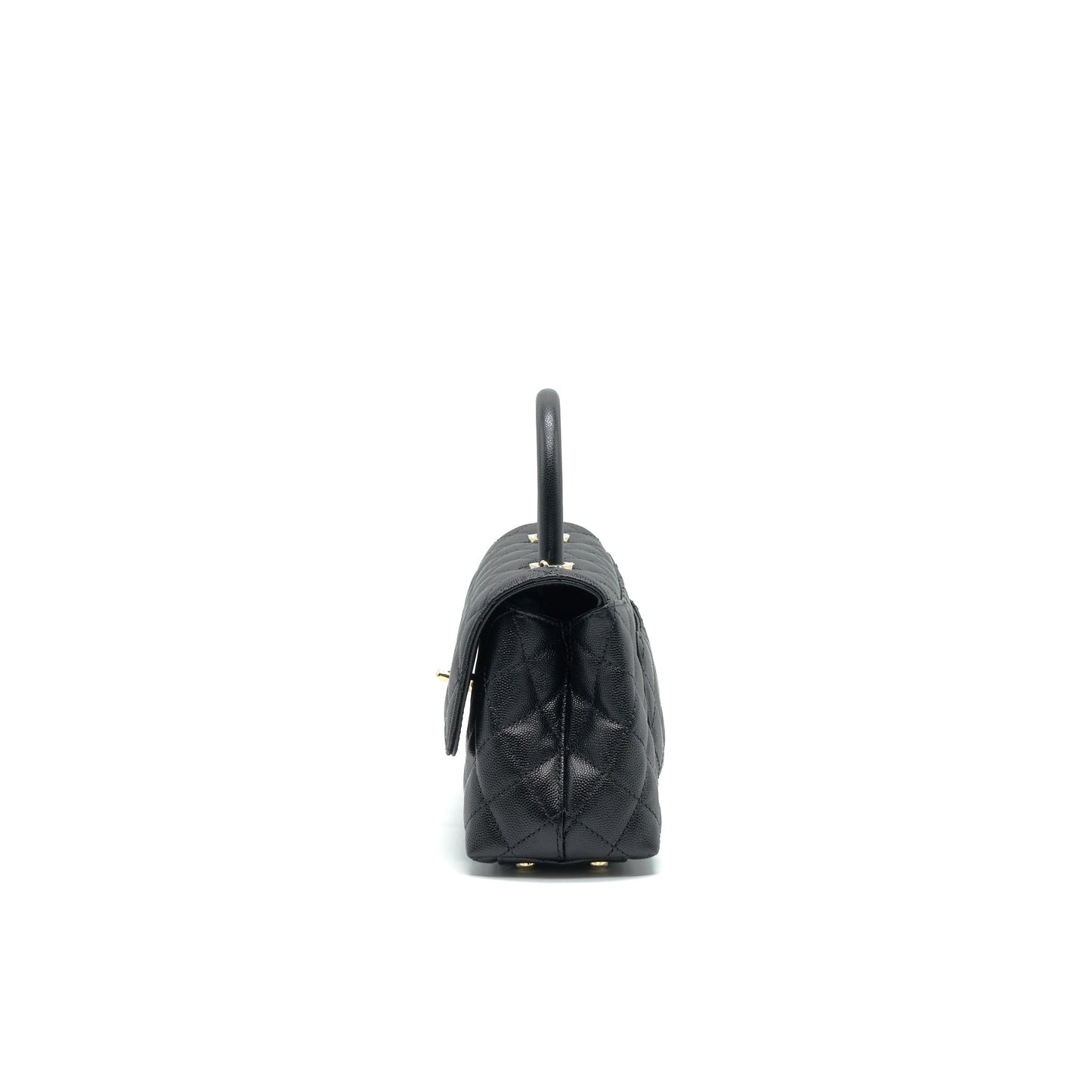 Chanel 21K Small (old mini) 24cm Cocohandle Black Caviar L