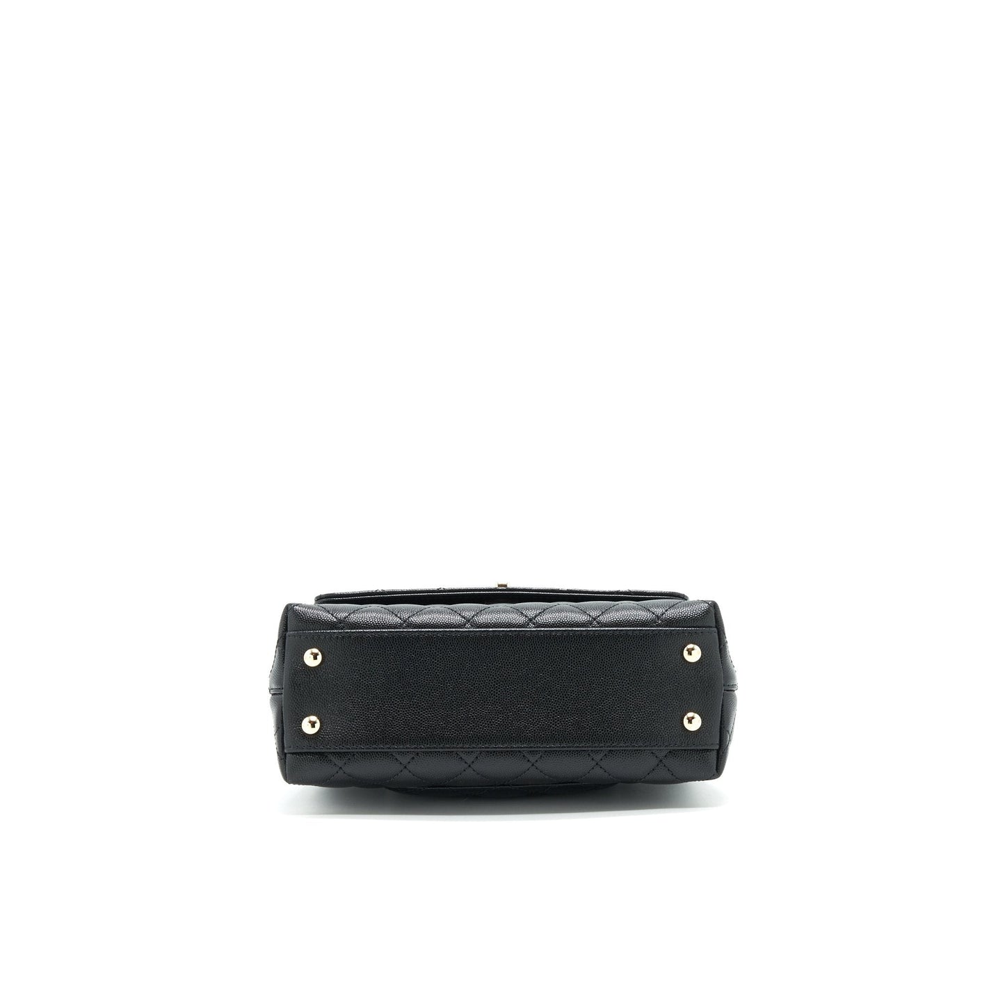 Chanel 21K Small Coco Handle 24cm Caviar Black L