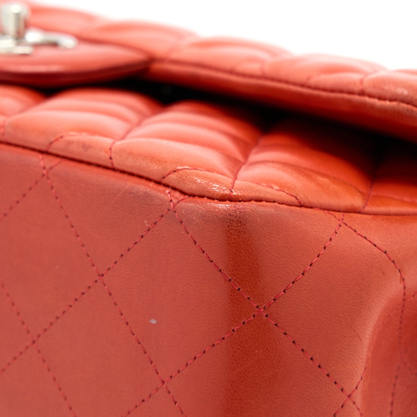 Chanel Jumbo Classic Double Flap Bag Lambskin Coral