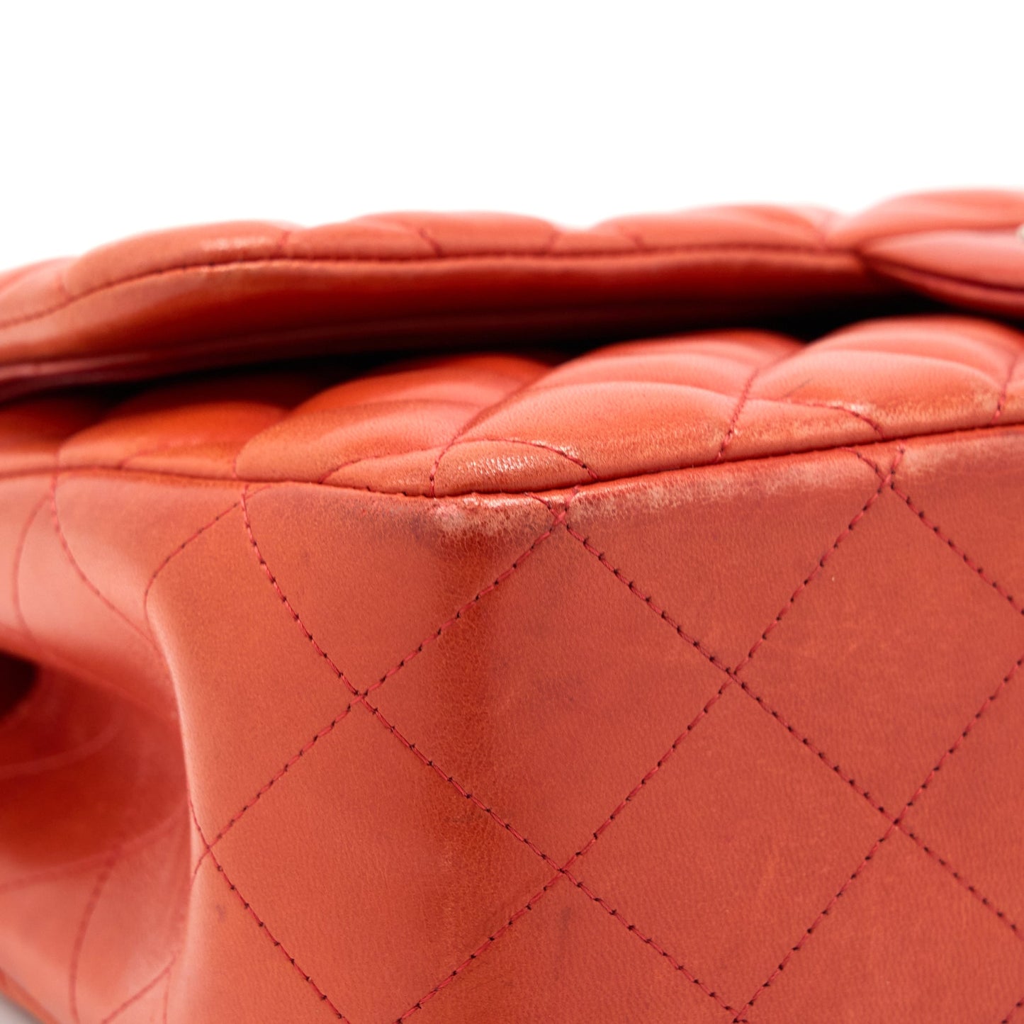 Chanel Jumbo Classic Double Flap Bag Lambskin Coral