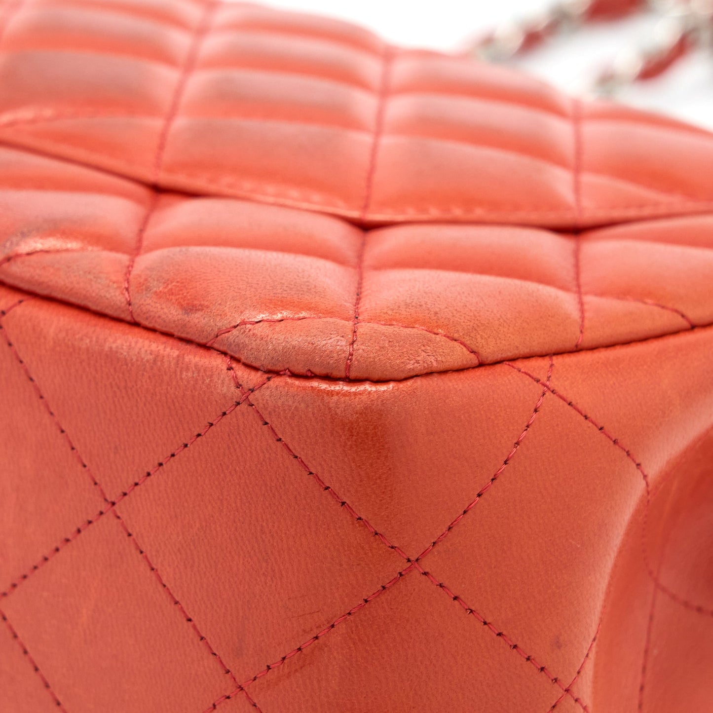 Chanel Jumbo Classic Double Flap Bag Lambskin Coral