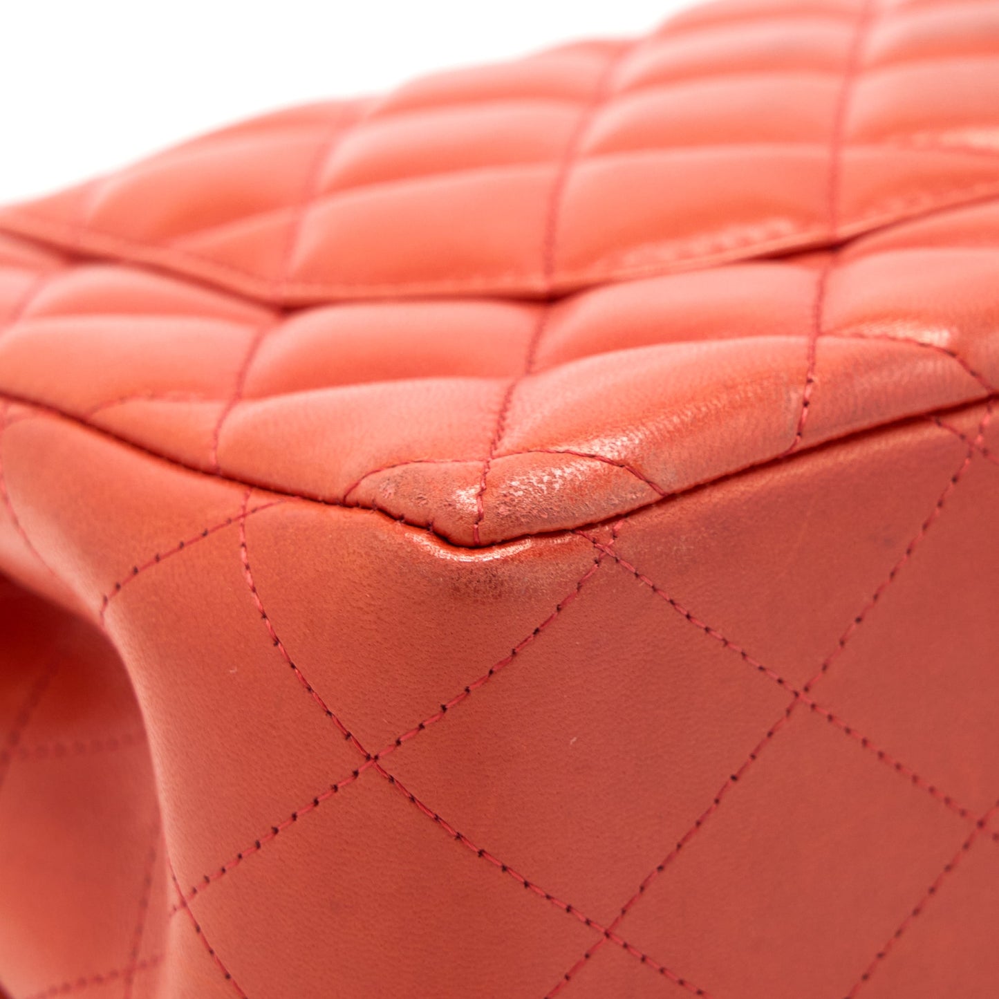 Chanel Jumbo Classic Double Flap Bag Lambskin Coral