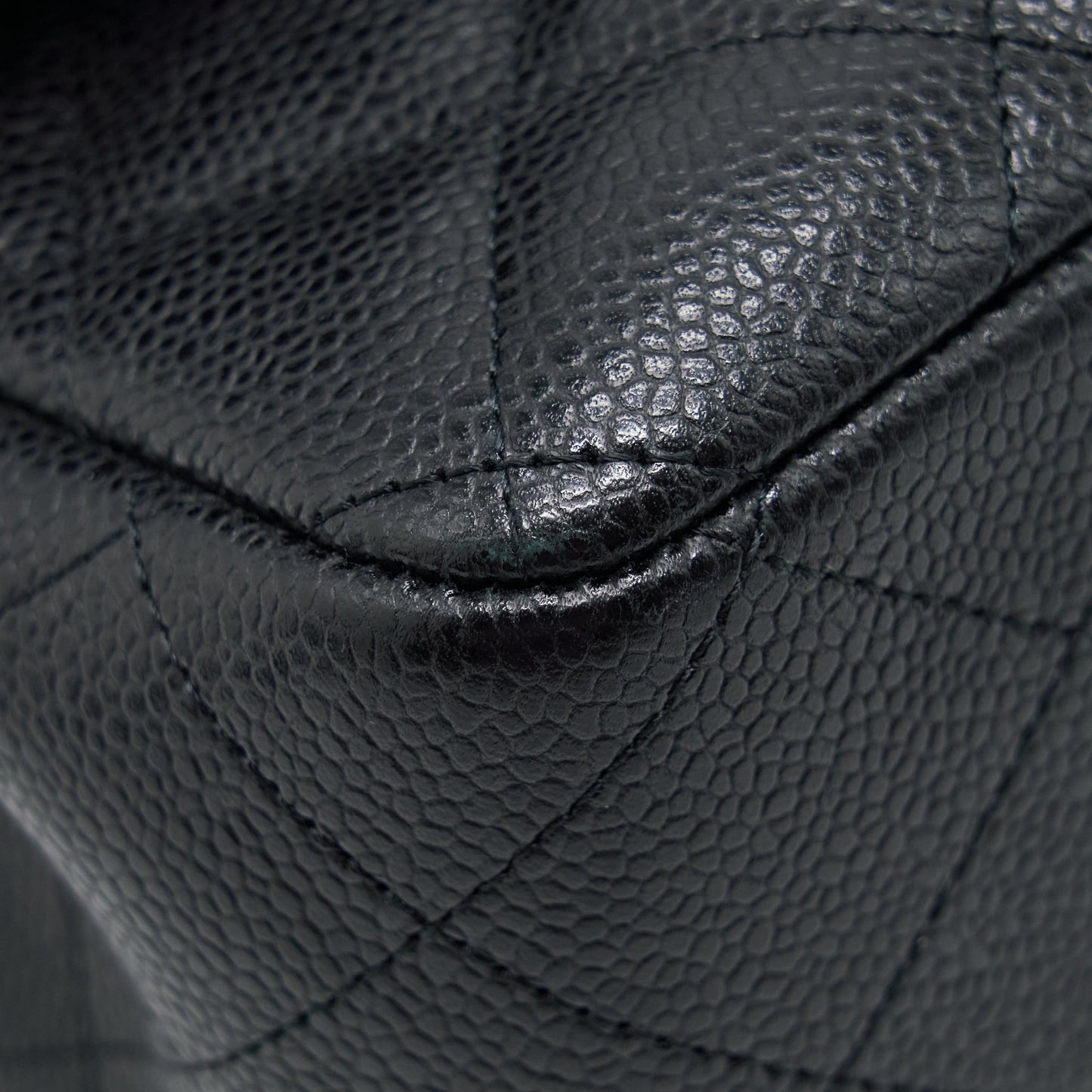 Chanel Classic Jumbo Double Flap Bag Caviar Black L