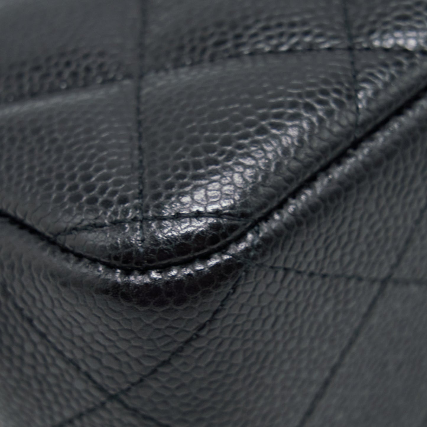 Chanel Classic Jumbo Double Flap Bag Caviar Black L