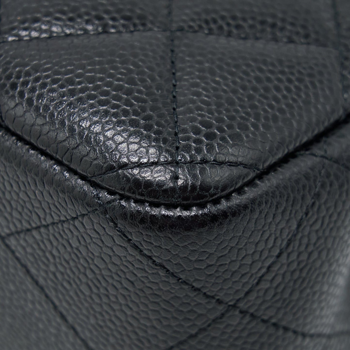 Chanel Classic Jumbo Double Flap Bag Caviar Black L