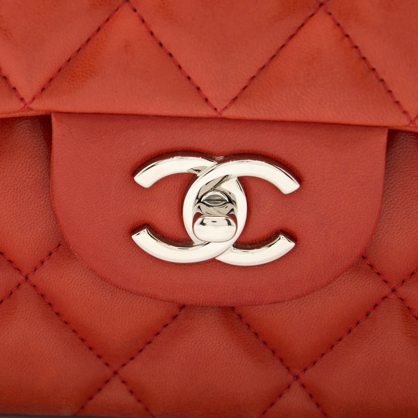 Chanel Jumbo Classic Double Flap Bag Lambskin Coral