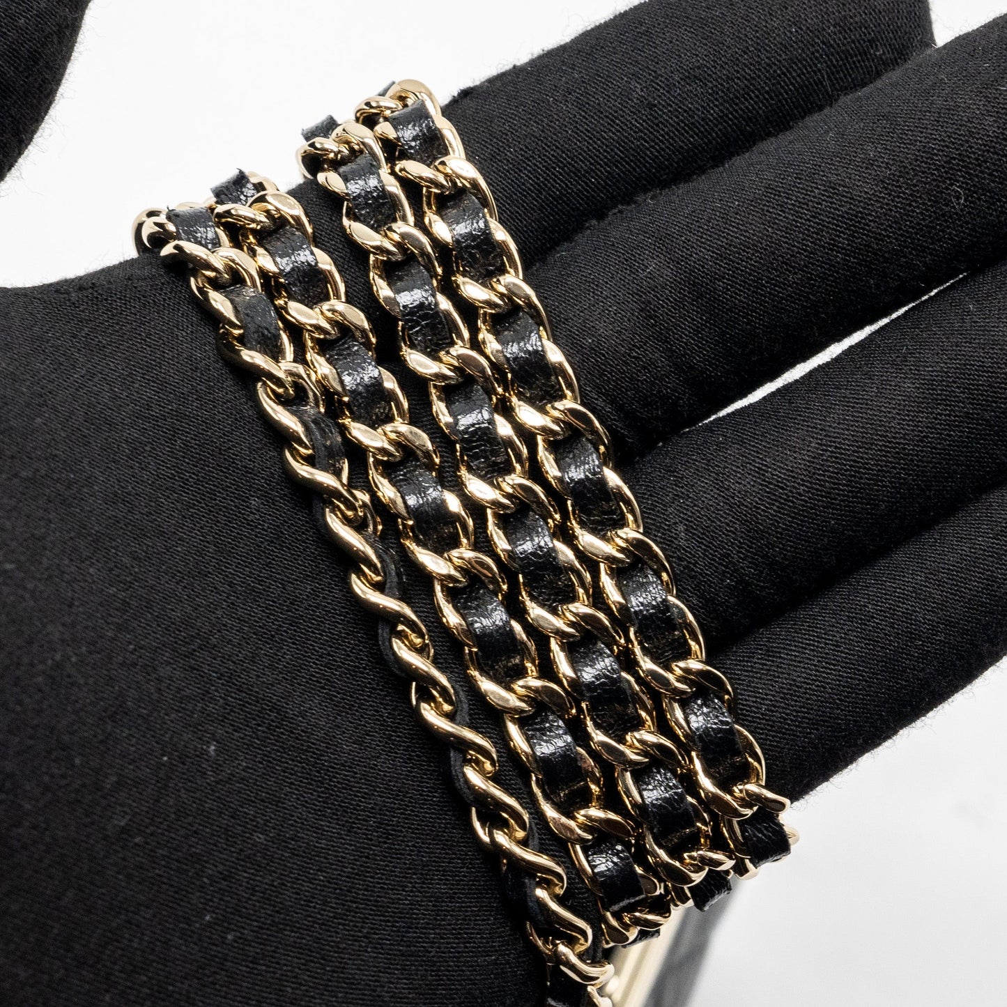 Chanel Quilted Mini Clip Purse With Chain Aged Calfskin Black L (microchip)