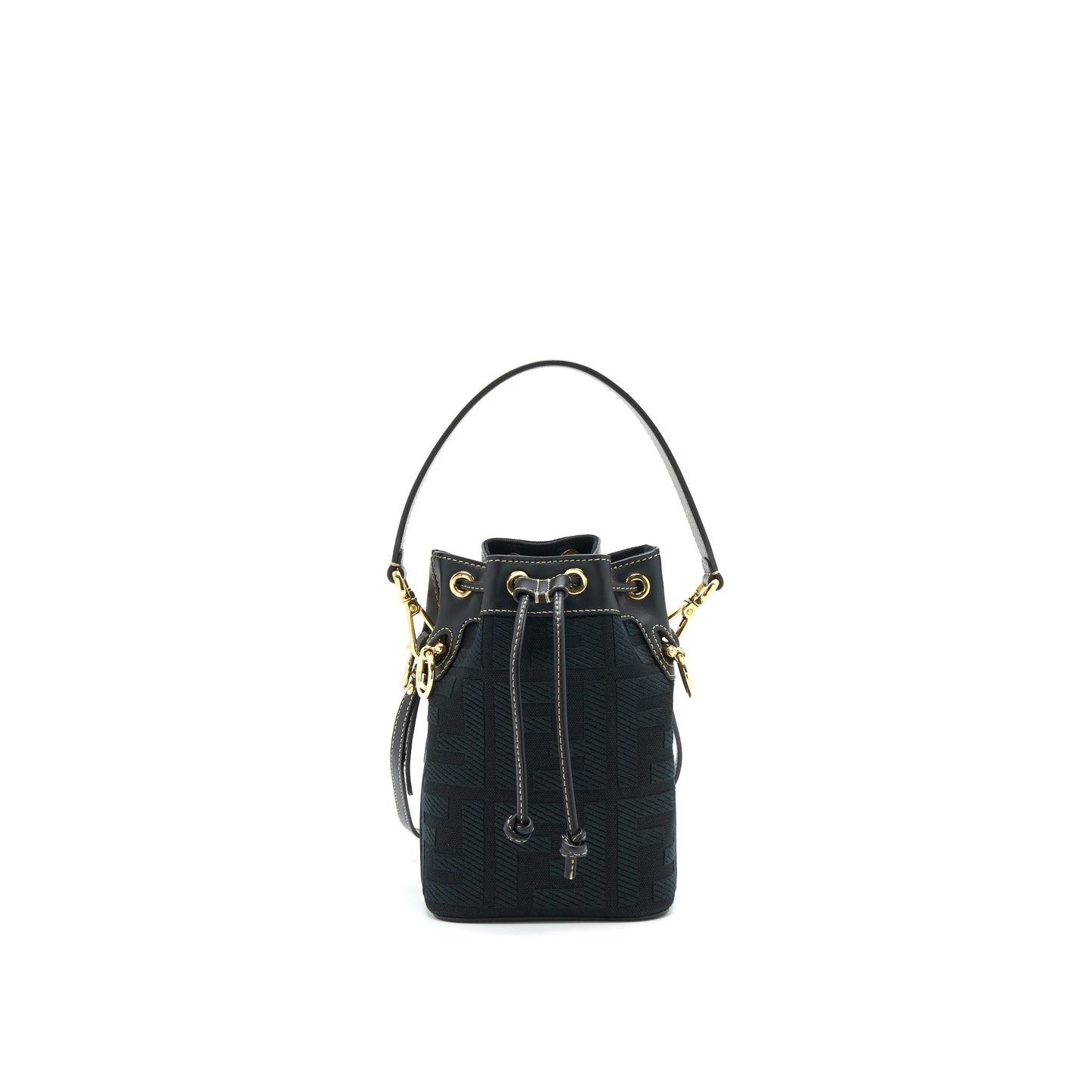 Fendi Mon Tresor Black Canvas Purse