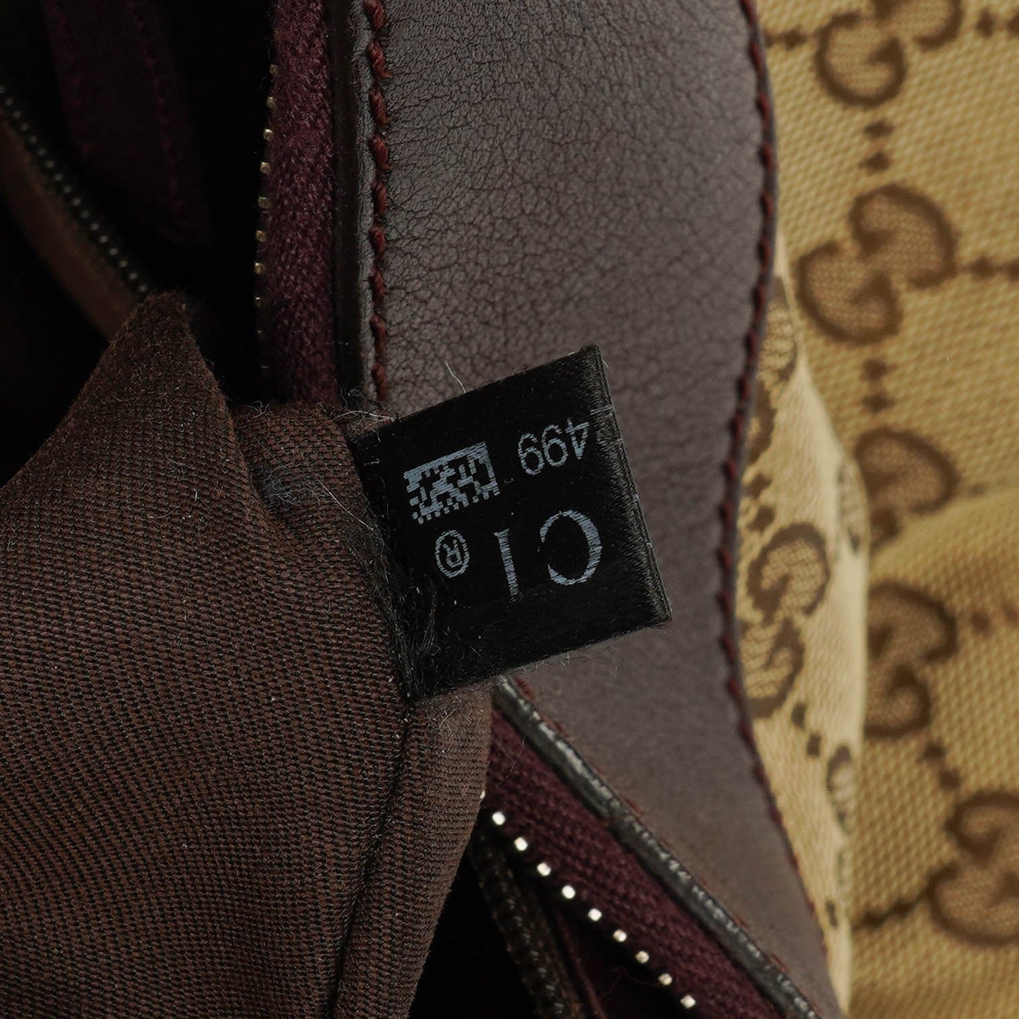 Gucci Monogram Canvas Abbey D-Ring Hobo Bag