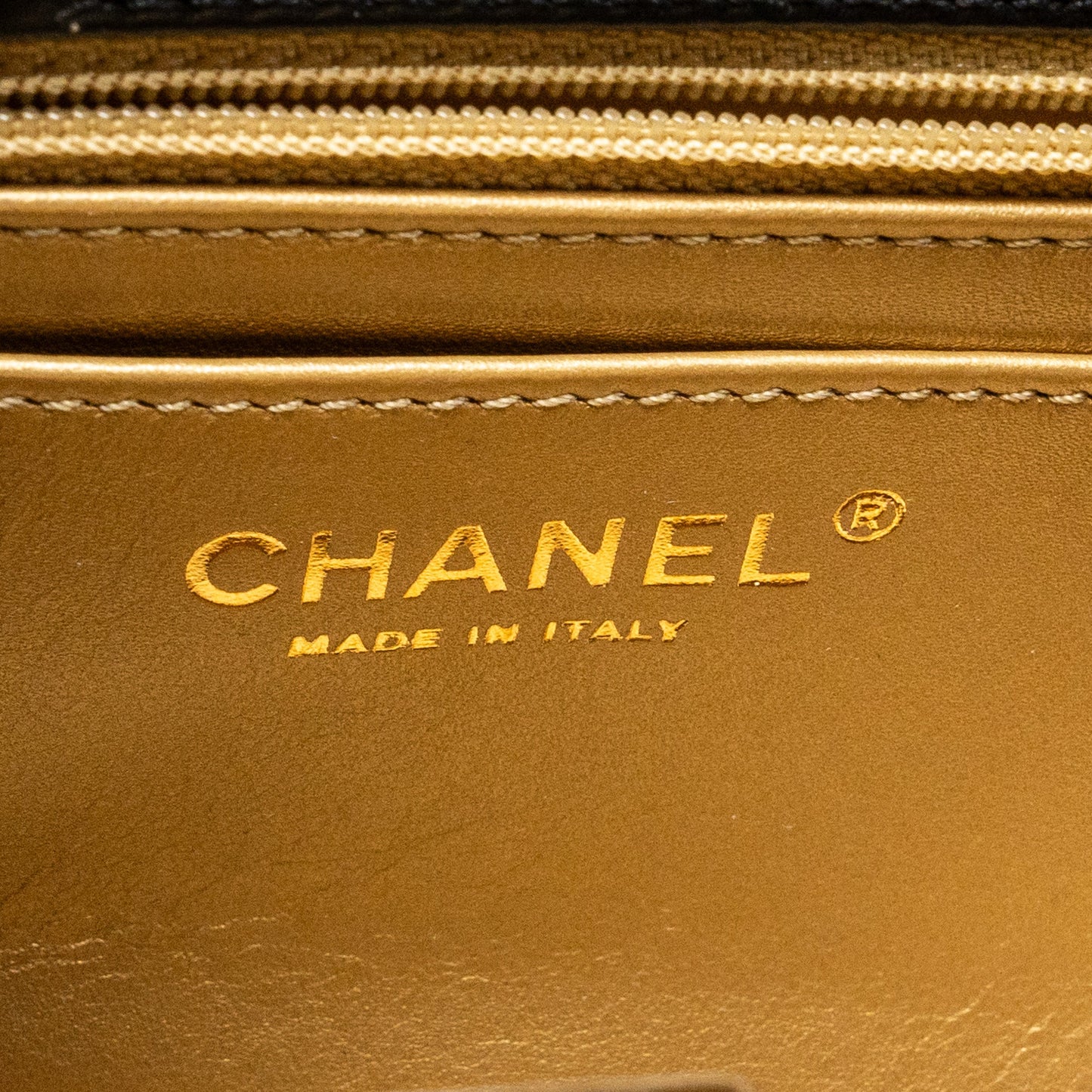 Chanel Pearl Crush Mini Square Flap Bag Lambskin BLACK  (Microchip)