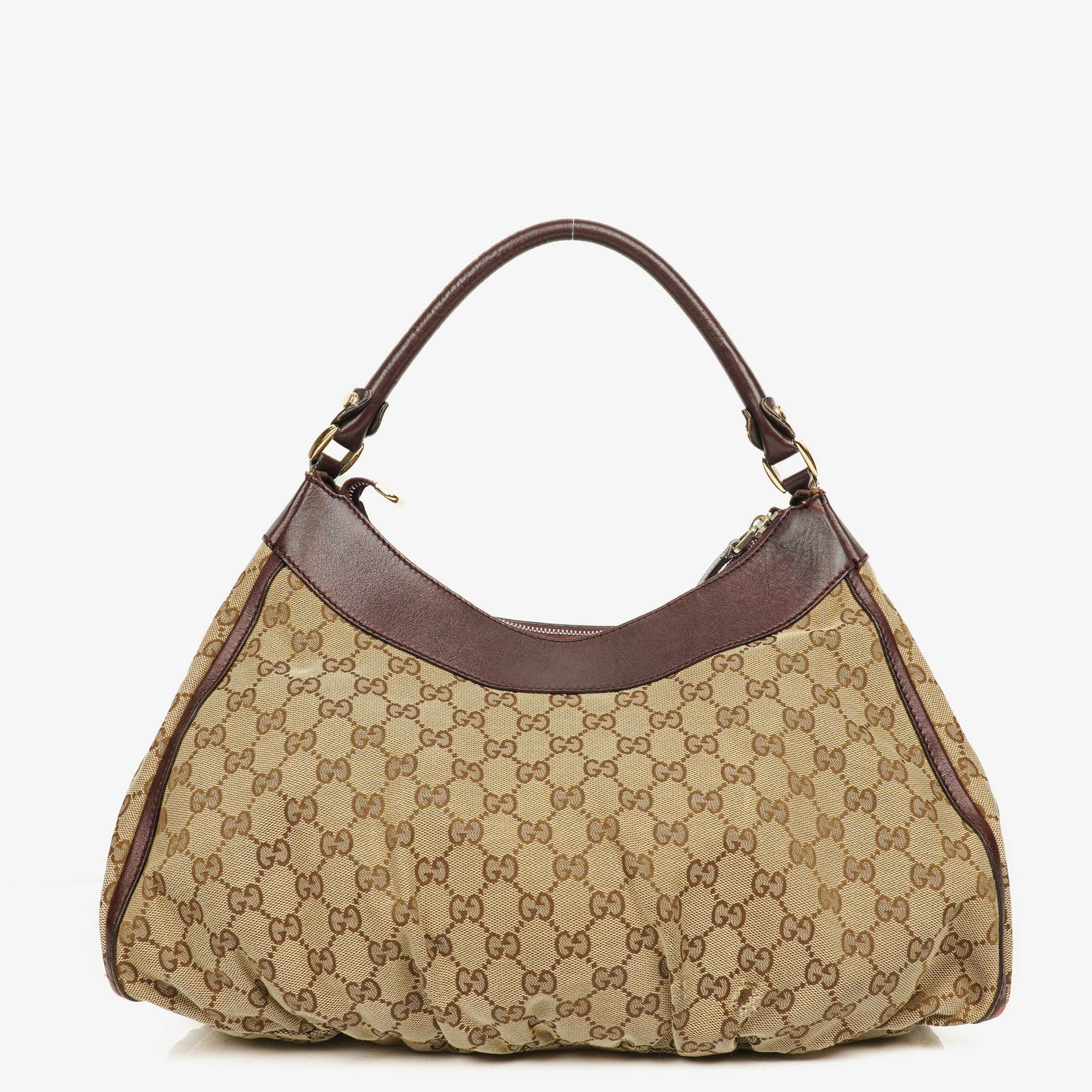 Gucci Monogram Canvas Abbey D-Ring Hobo Bag