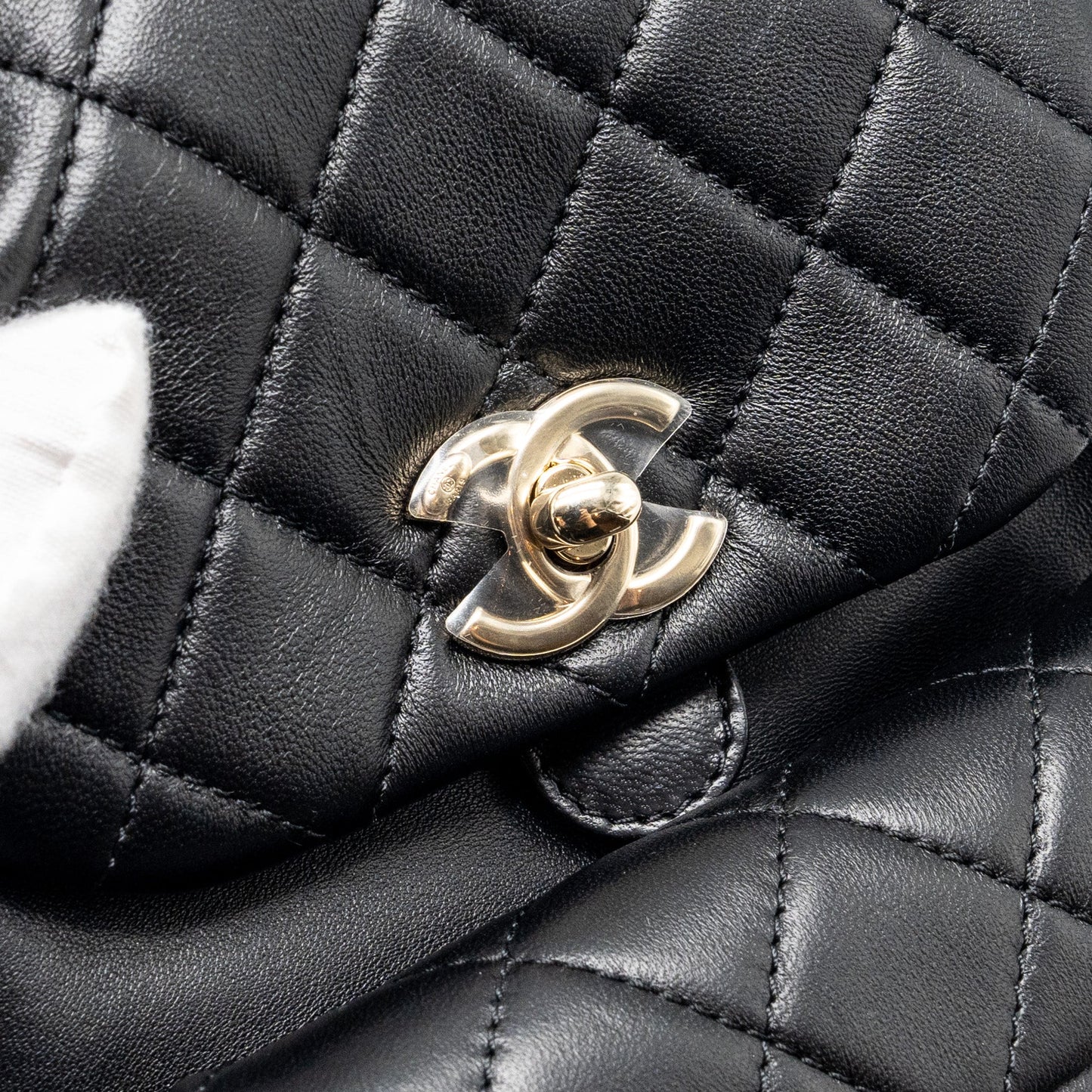 Chanel mini Duma backpack Lambskin black L (microchip)