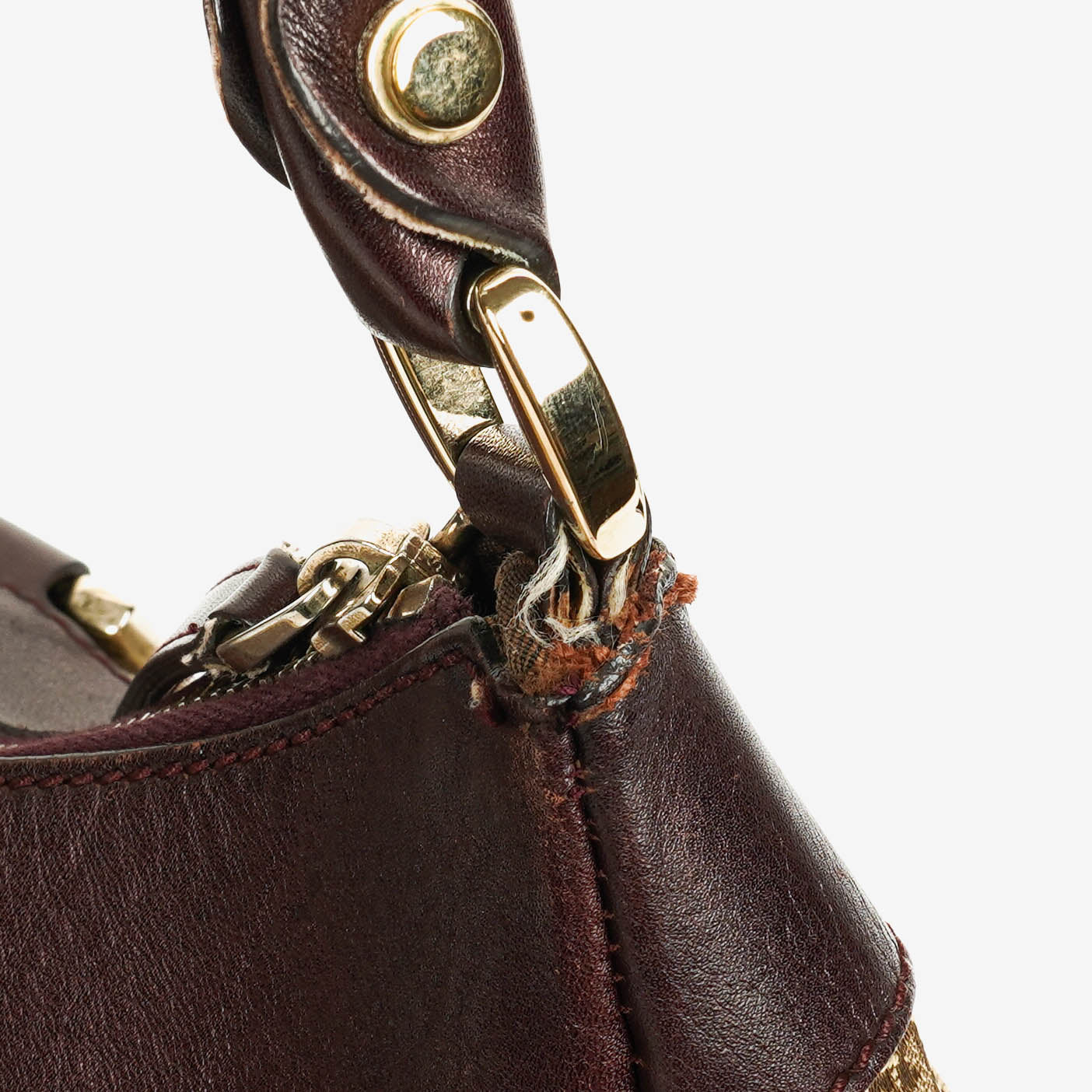 Gucci Monogram Canvas Abbey D-Ring Hobo Bag