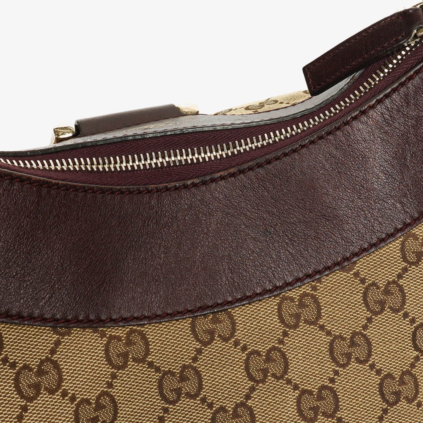 Gucci Monogram Canvas Abbey D-Ring Hobo Bag