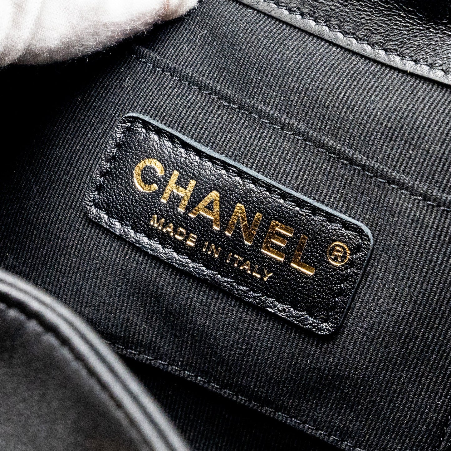 Chanel mini Duma backpack Lambskin black L (microchip)