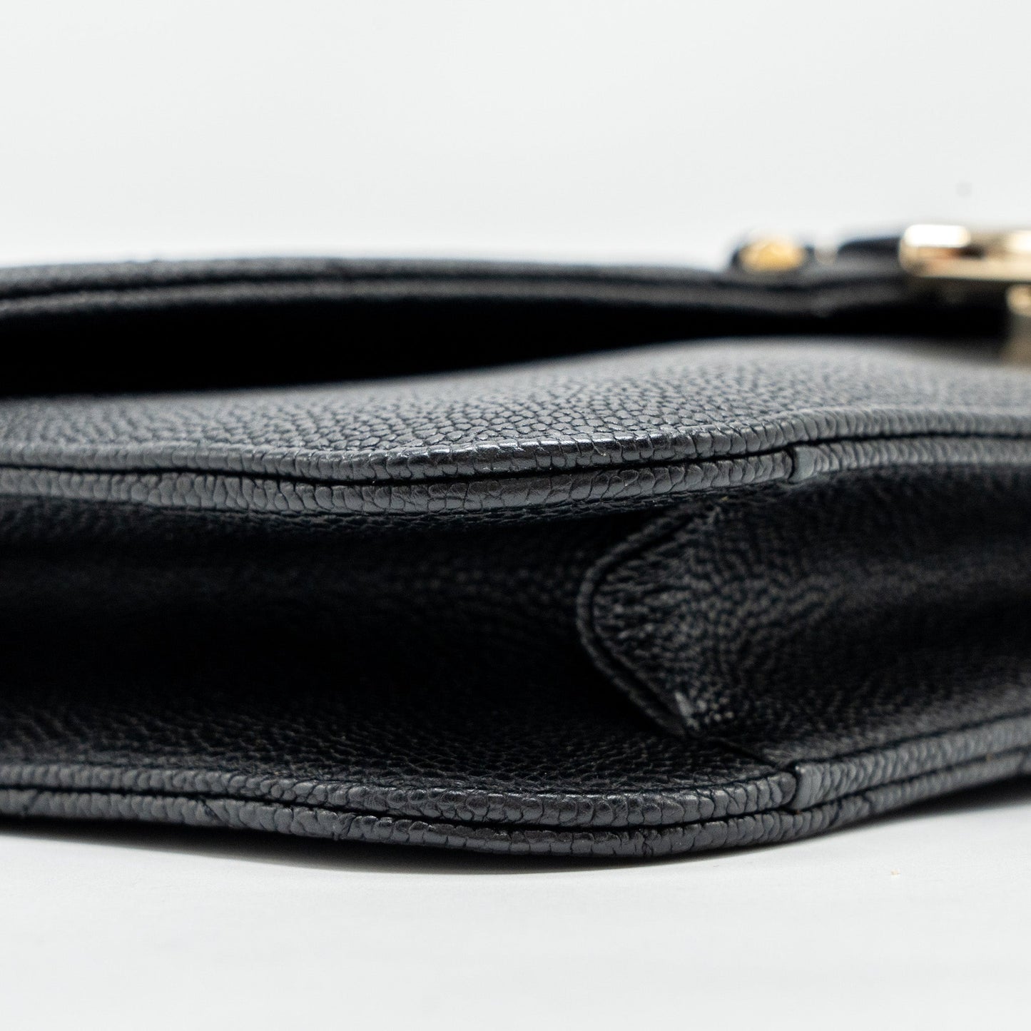 Chanel Paris-Cuba Thread Around Flap Bag With Chain Caviar Black L