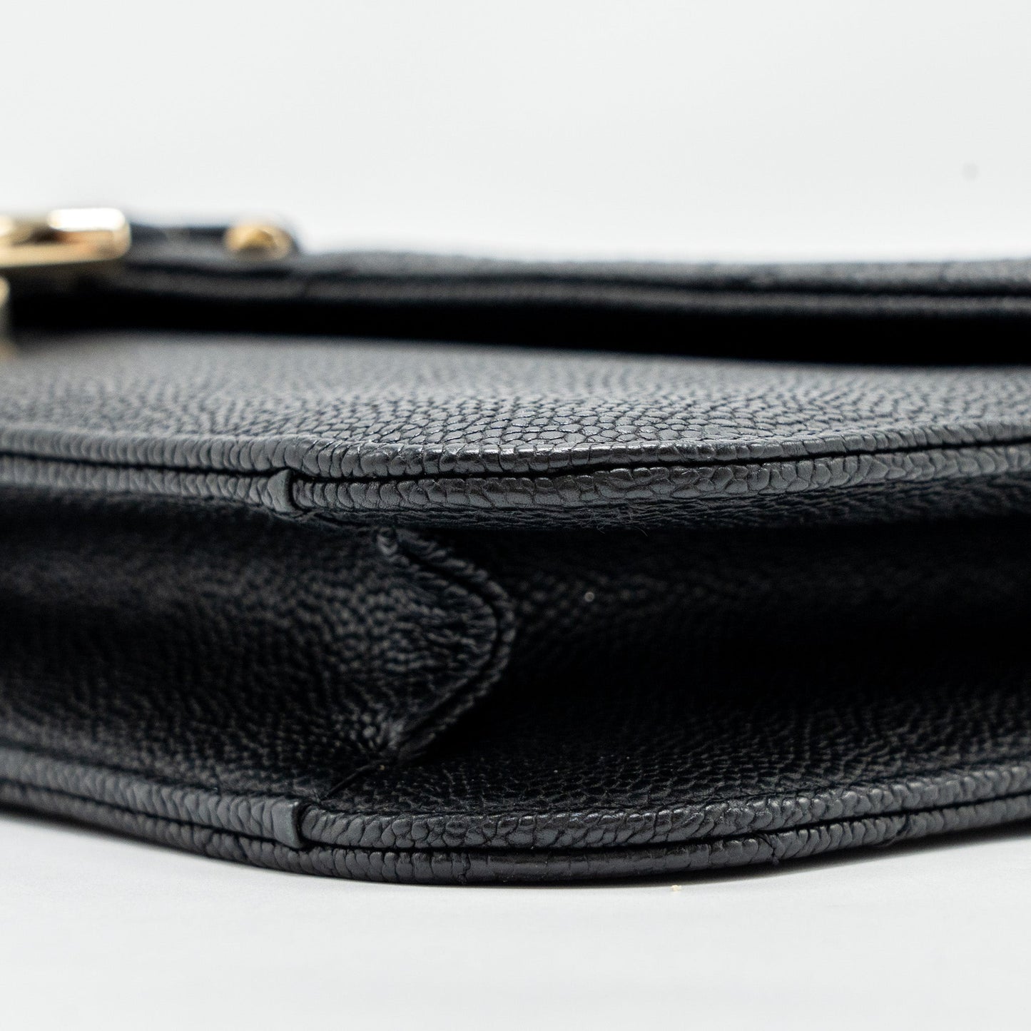 Chanel Paris-Cuba Thread Around Flap Bag With Chain Caviar Black L